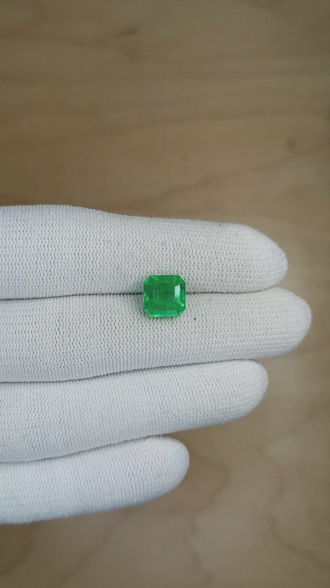 2.56 Ct. Emerald from Colombia Size Video