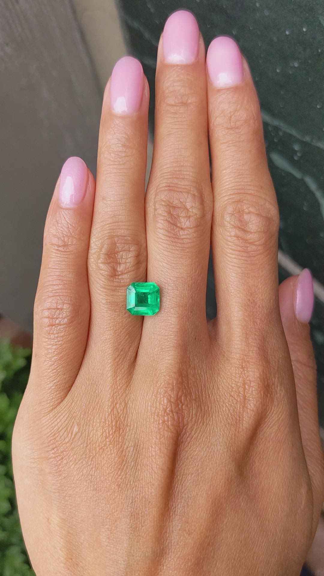 2.56 Ct. Emerald from Colombia Size Video