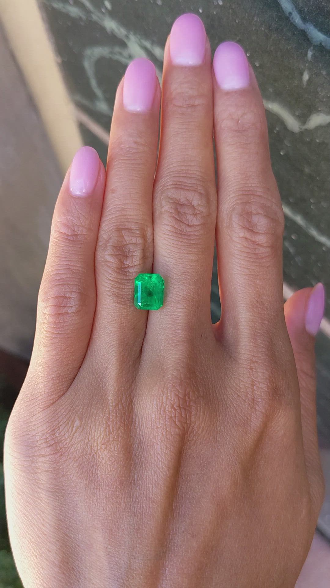 2.92 Ct. Emerald from Colombia Size Video