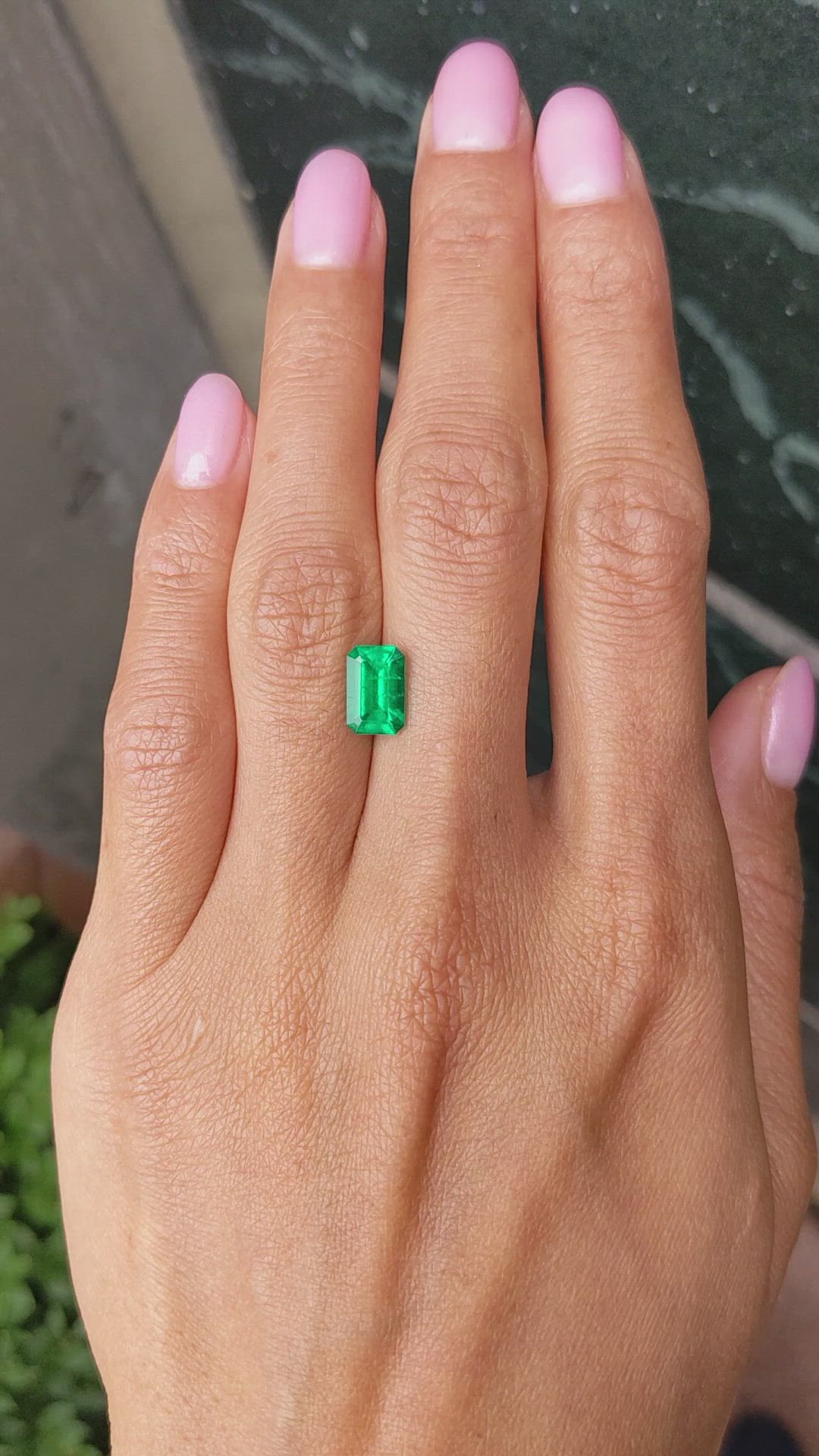 1.67 Ct. Emerald from Colombia Size Video
