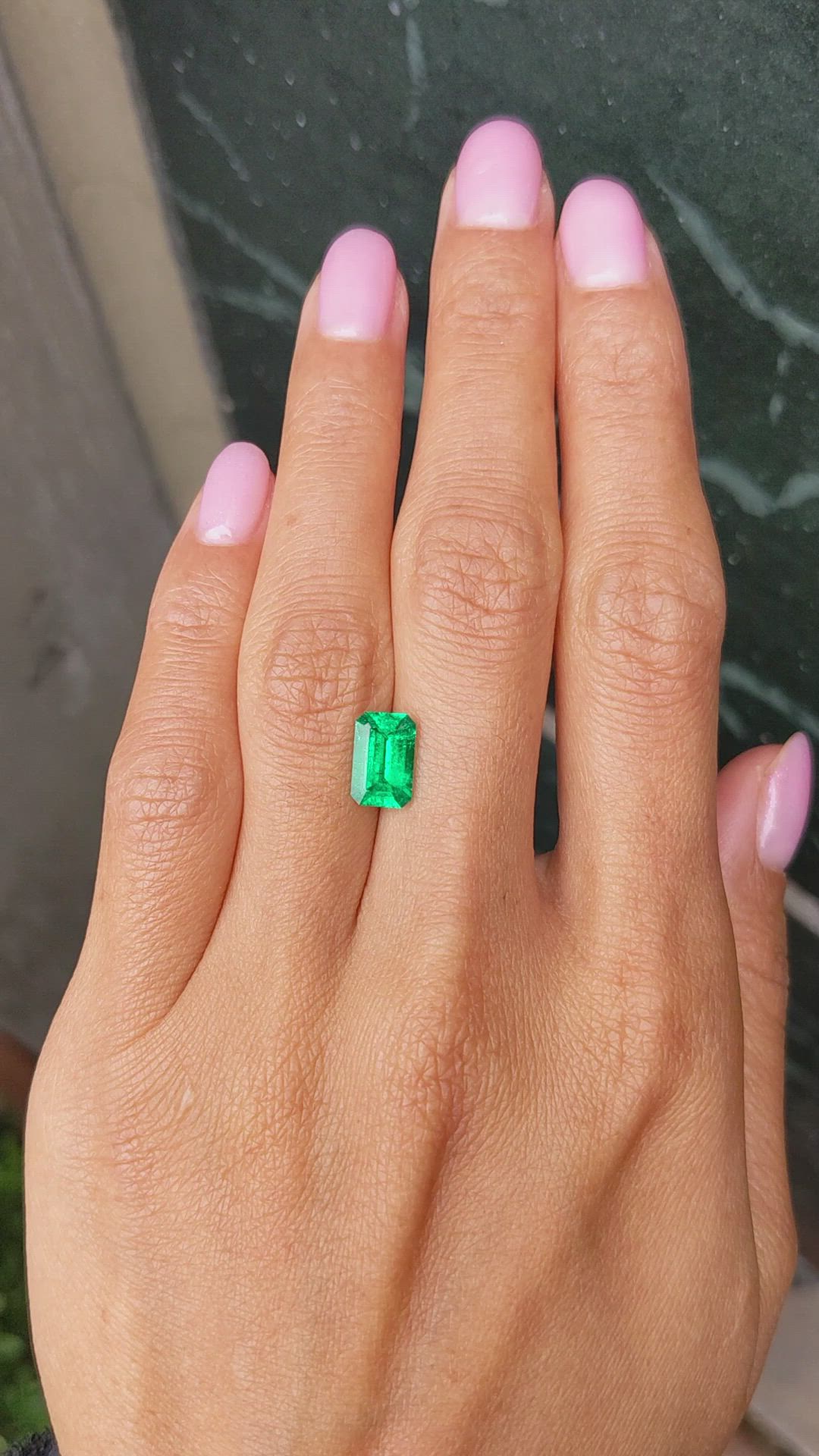1.59 Ct. Emerald from Colombia Size Video