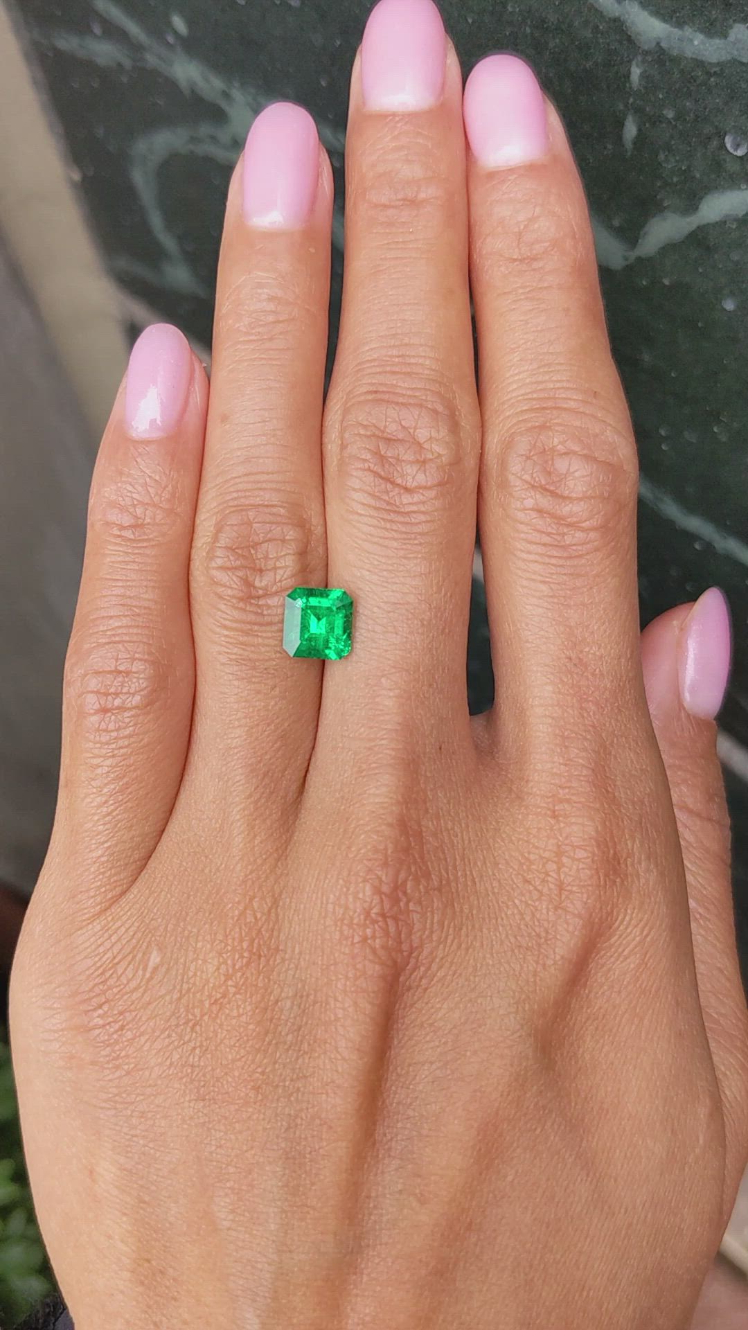 1.66 Ct. Emerald from Colombia Size Video