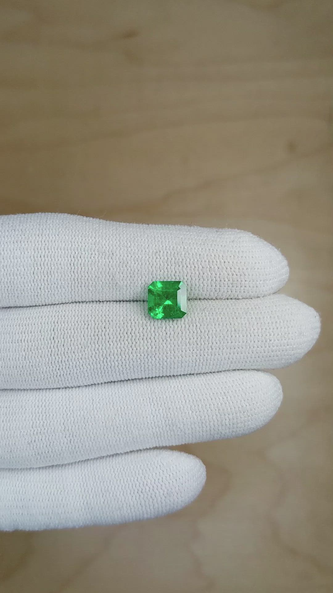 1.66 Ct. Emerald from Colombia Size Video