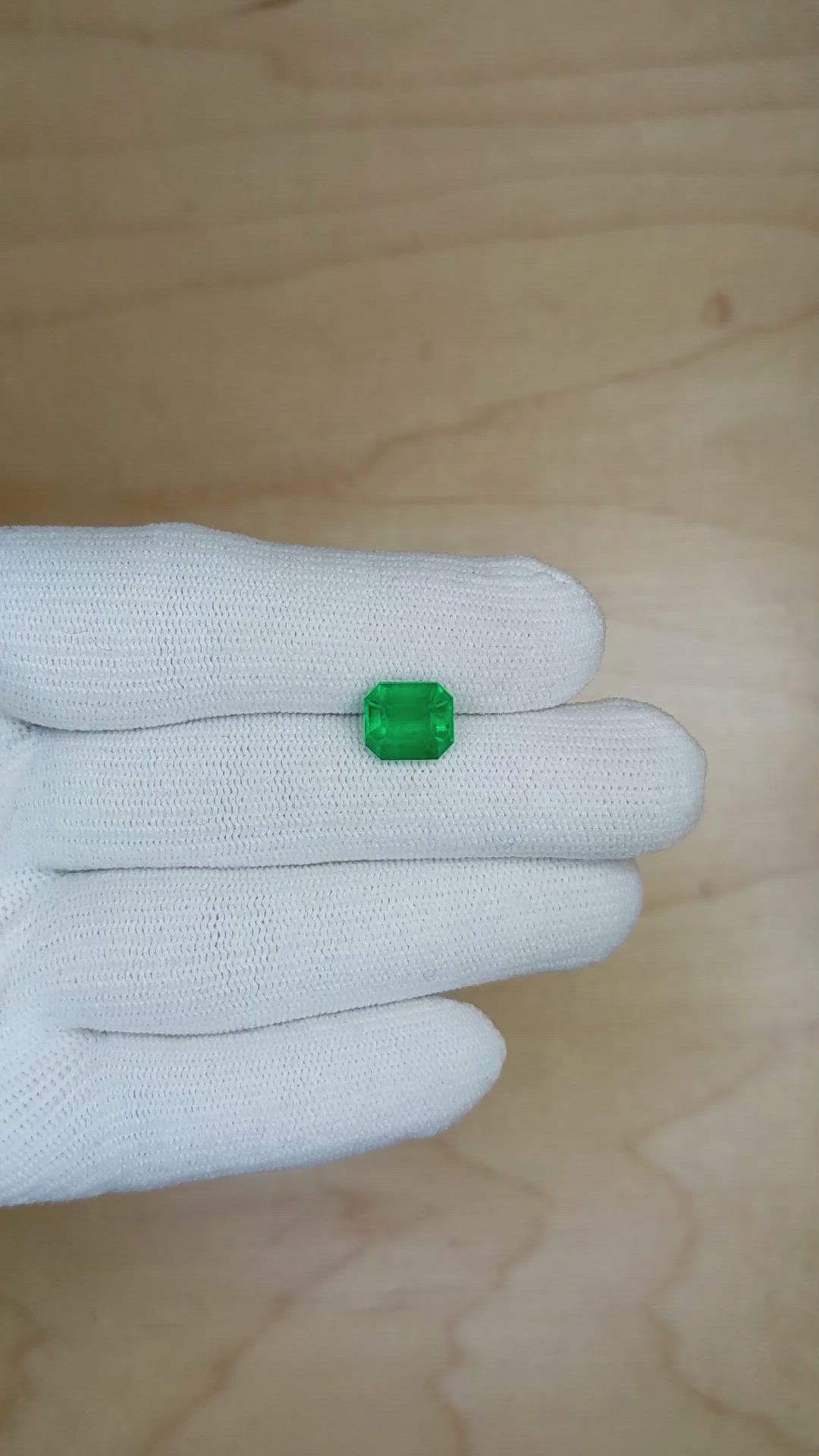 2.35 Ct. Emerald from Colombia Size Video