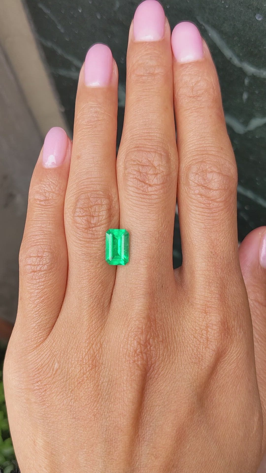 2.09 Ct. Emerald from Colombia Size Video