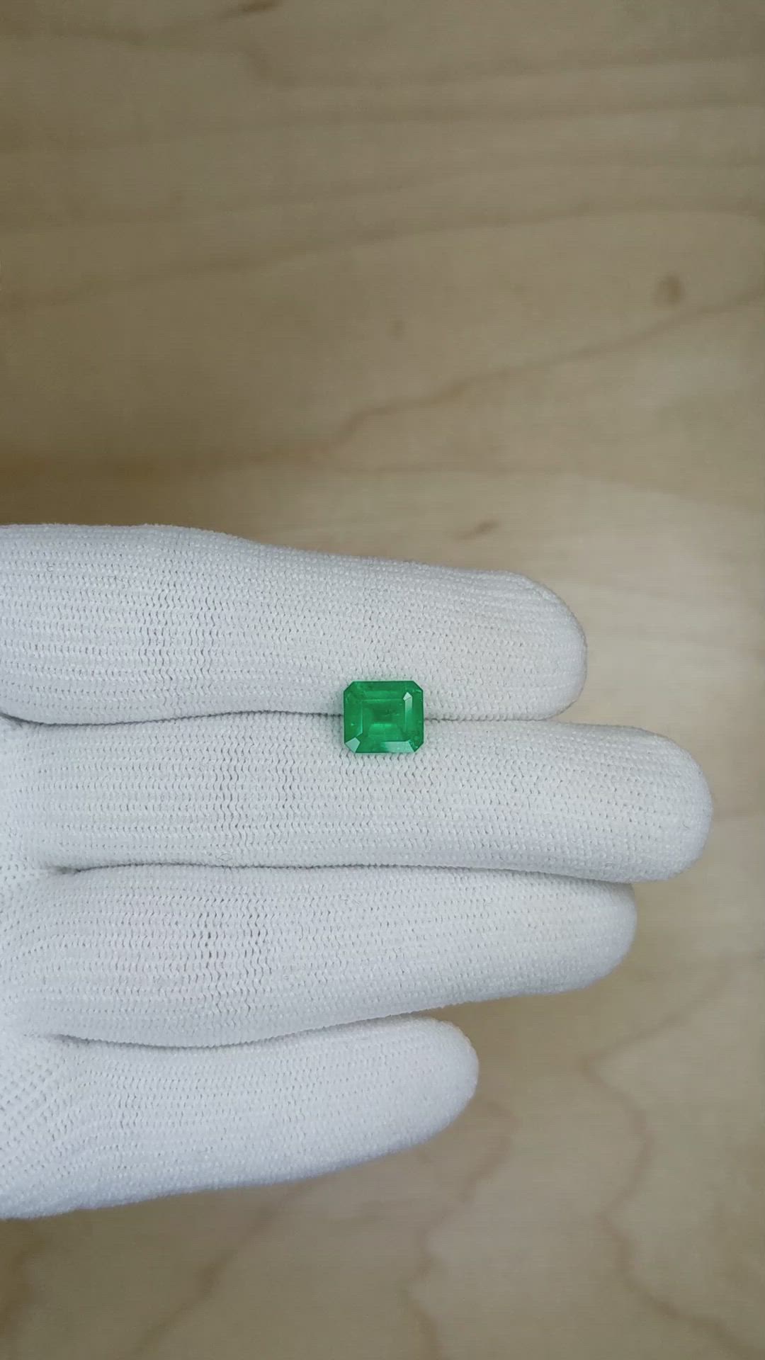 1.64 Ct. Emerald from Colombia Size Video