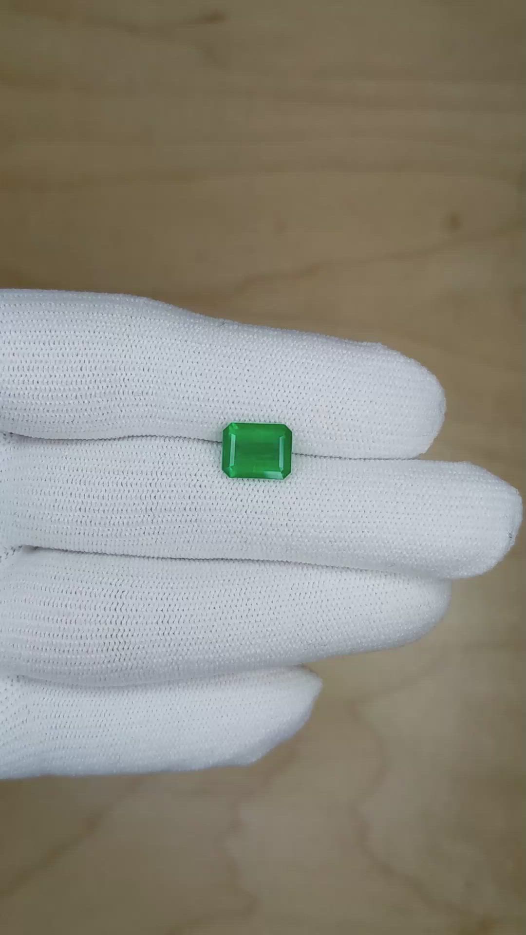 1.88 Ct. Emerald from Colombia Size Video