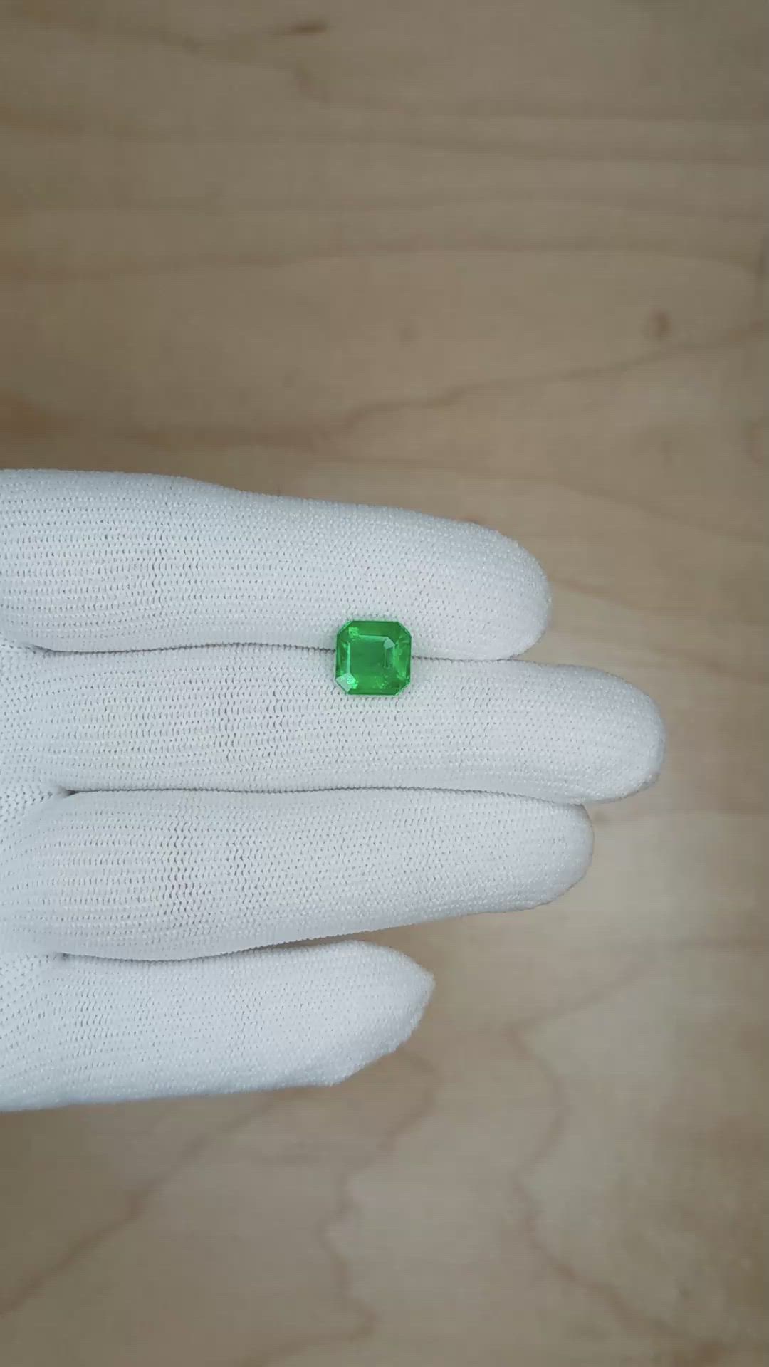 1.97 Ct. Emerald from Colombia Size Video