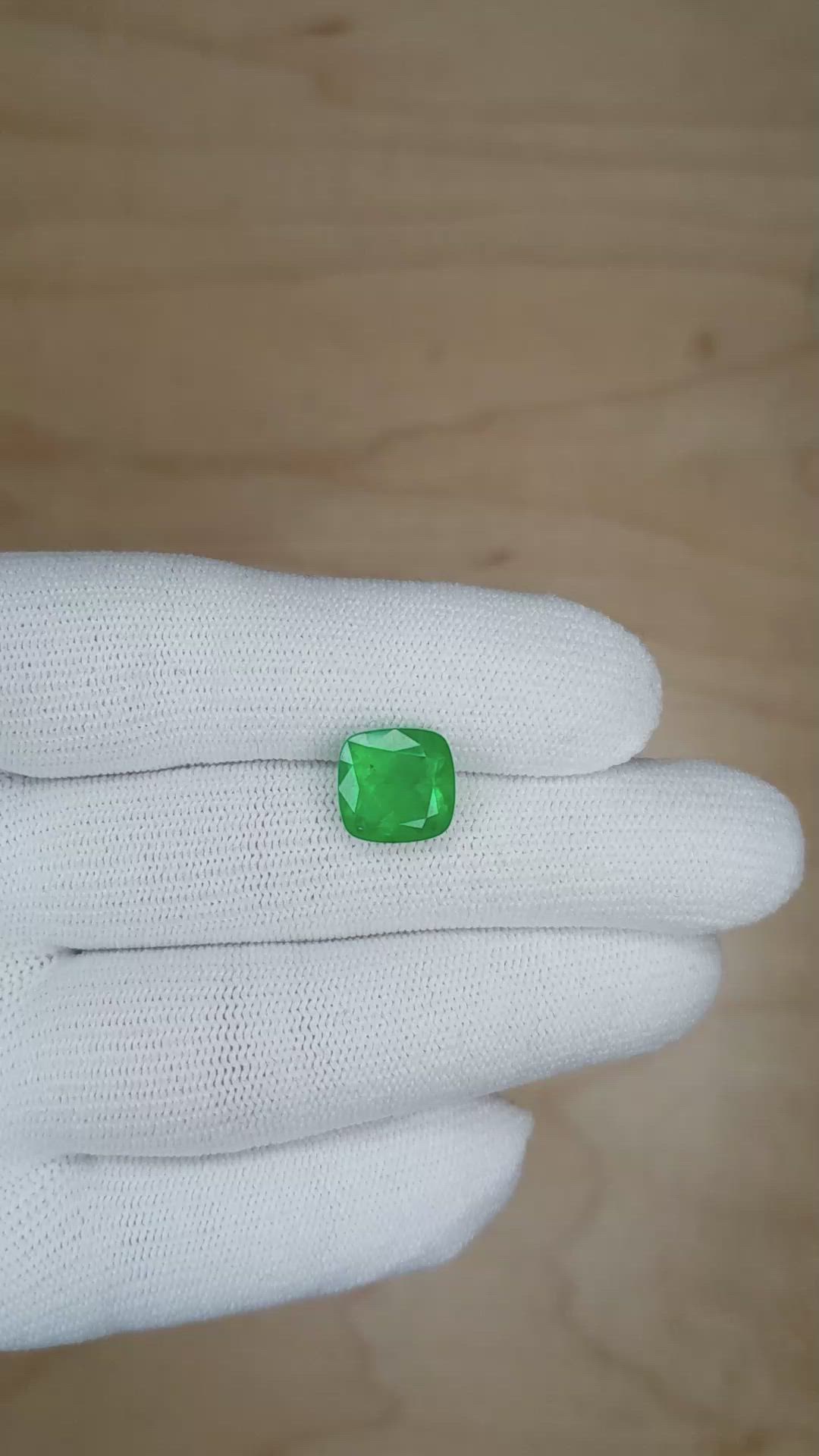 3.65 Ct. Emerald from Colombia Size Video