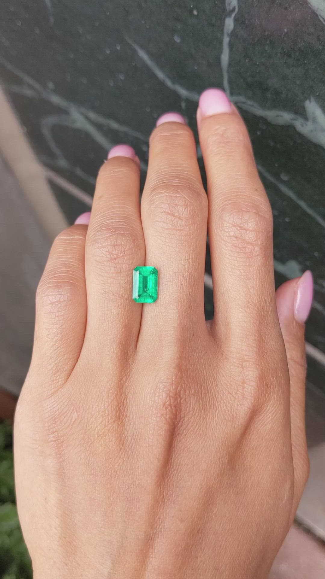 1.70 Ct. Emerald from Colombia Size Video