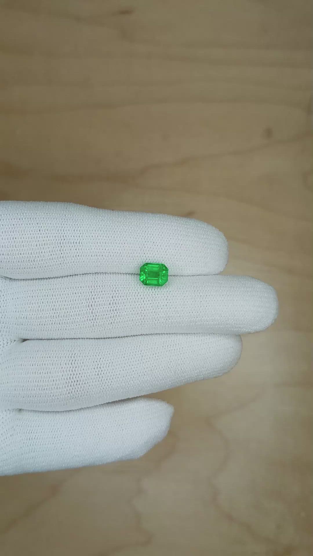1.43 Ct. Emerald from Colombia Size Video
