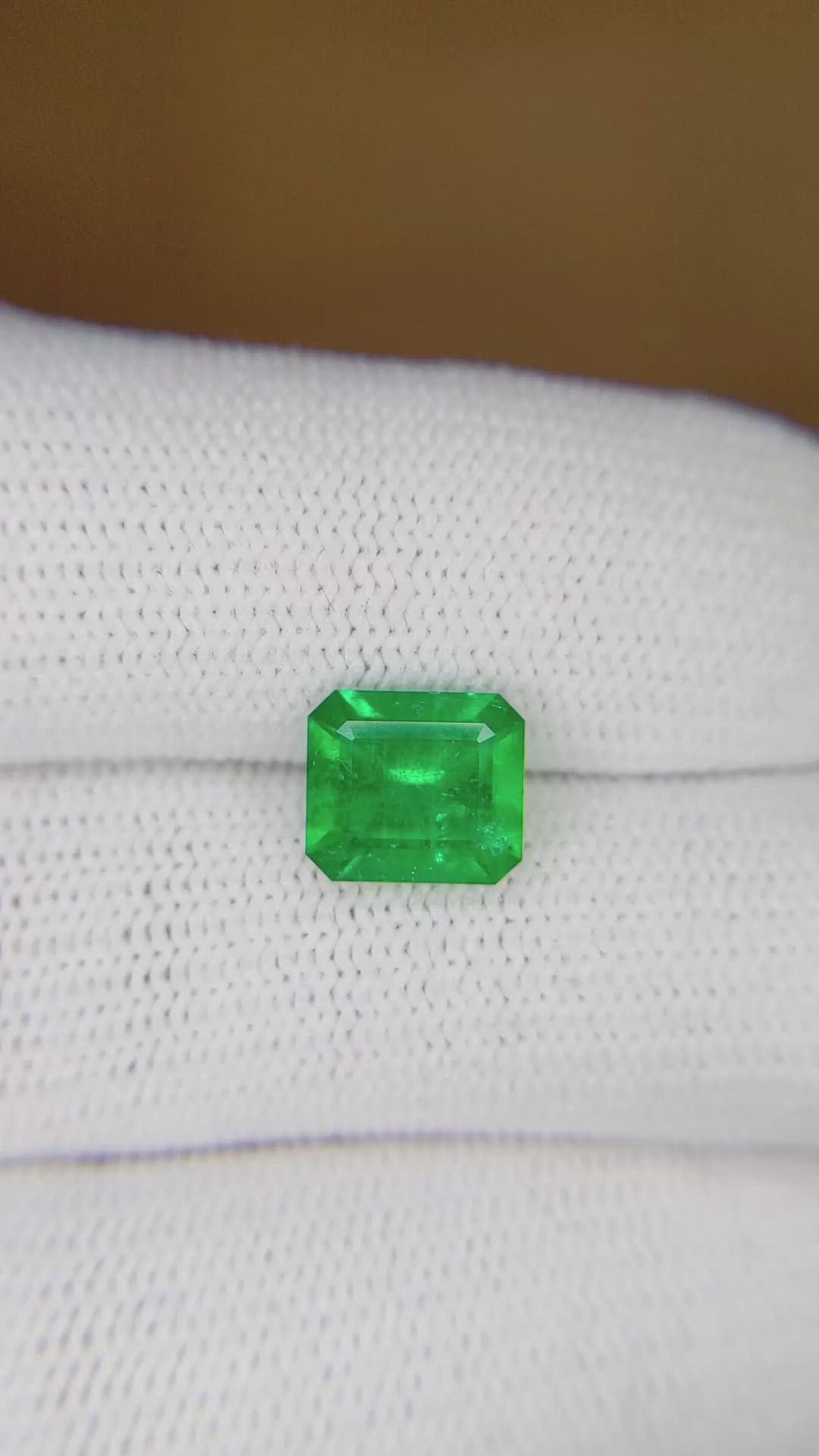 1.62 Ct. Emerald from Colombia Size Video
