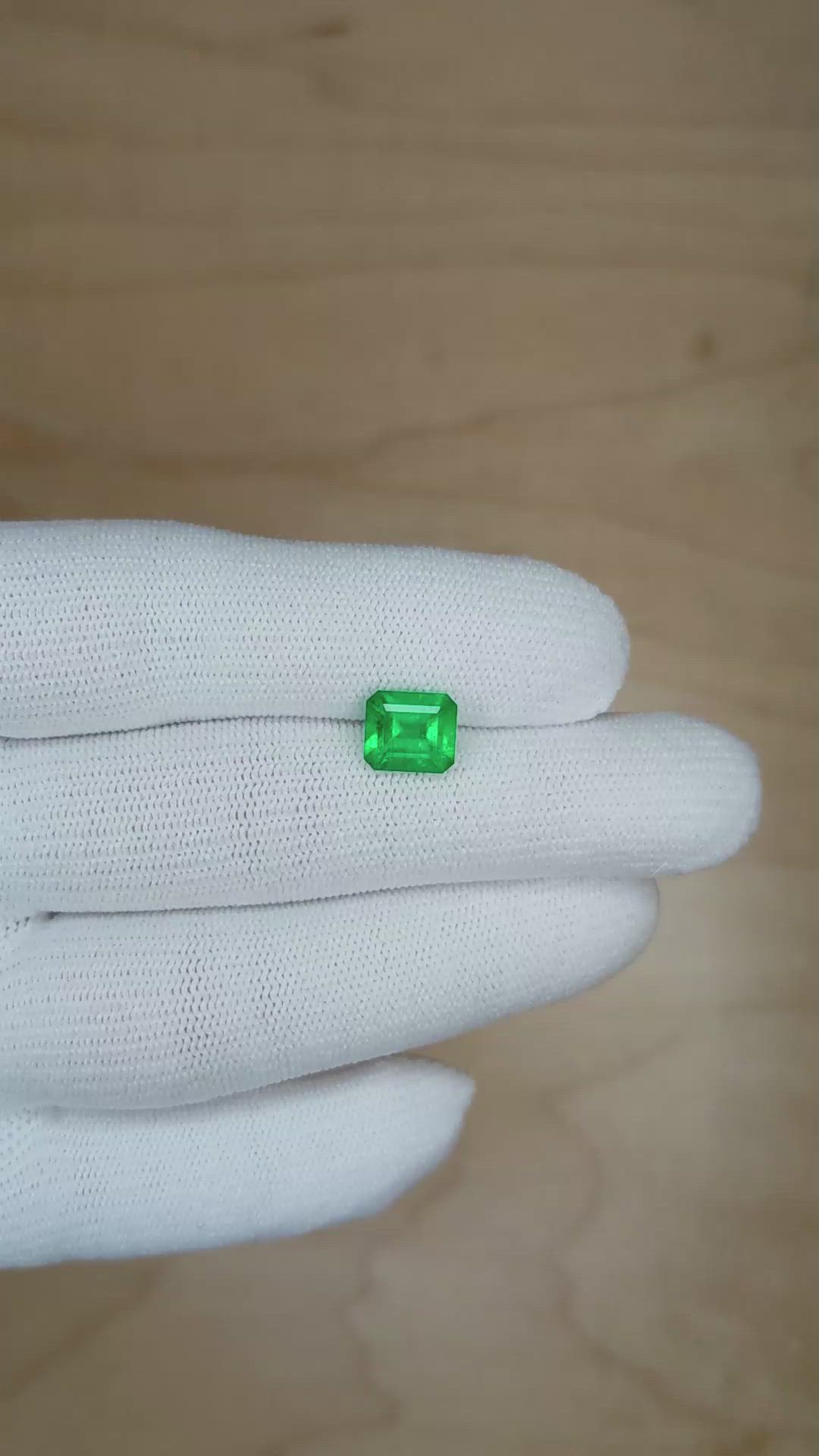 1.62 Ct. Emerald from Colombia Size Video