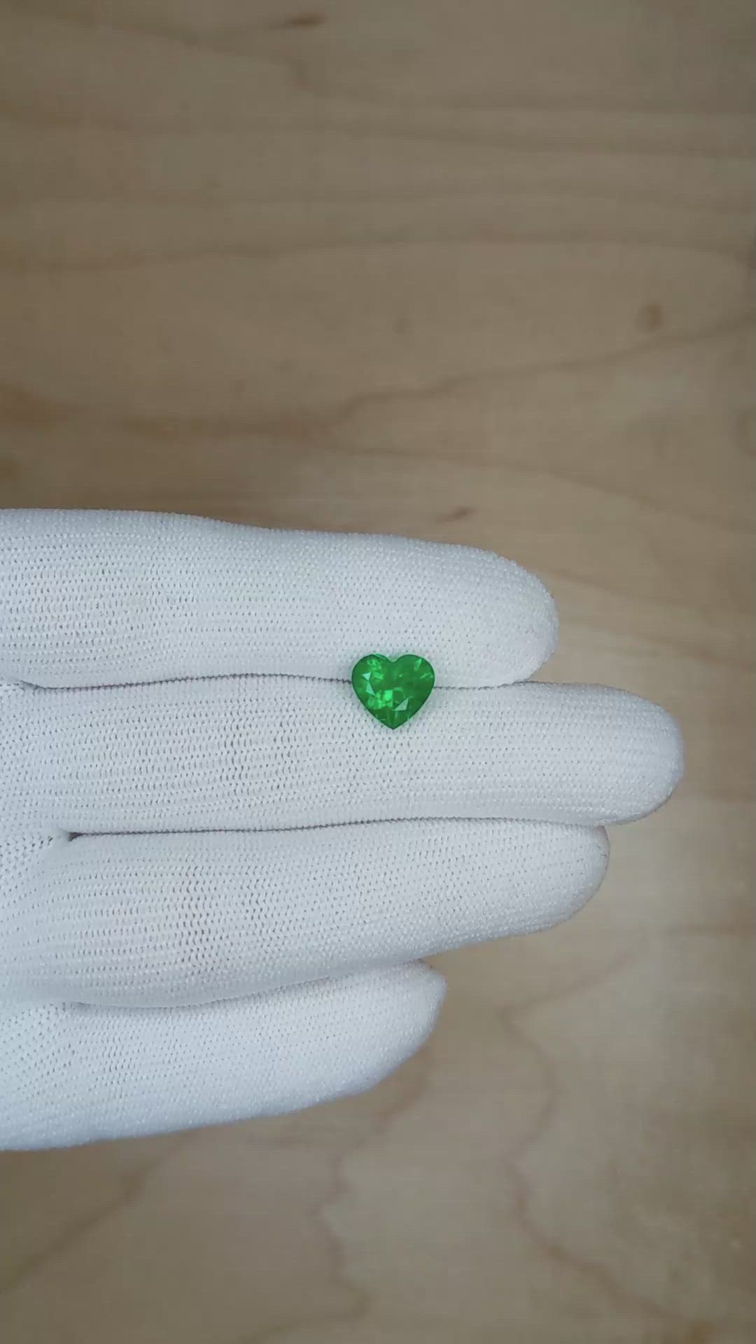 1.55 Ct. Emerald from Colombia Size Video