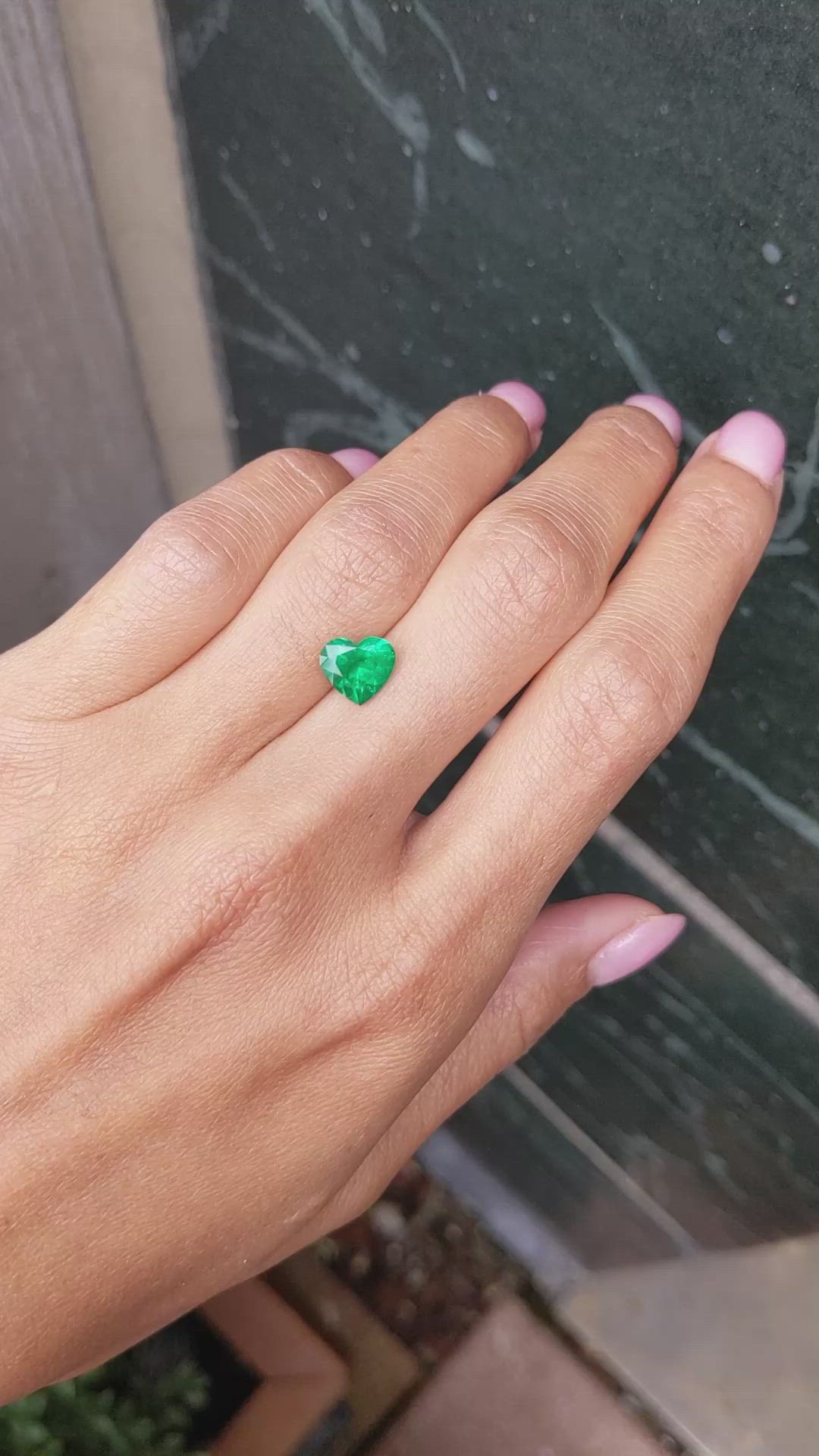 1.55 Ct. Emerald from Colombia Size Video