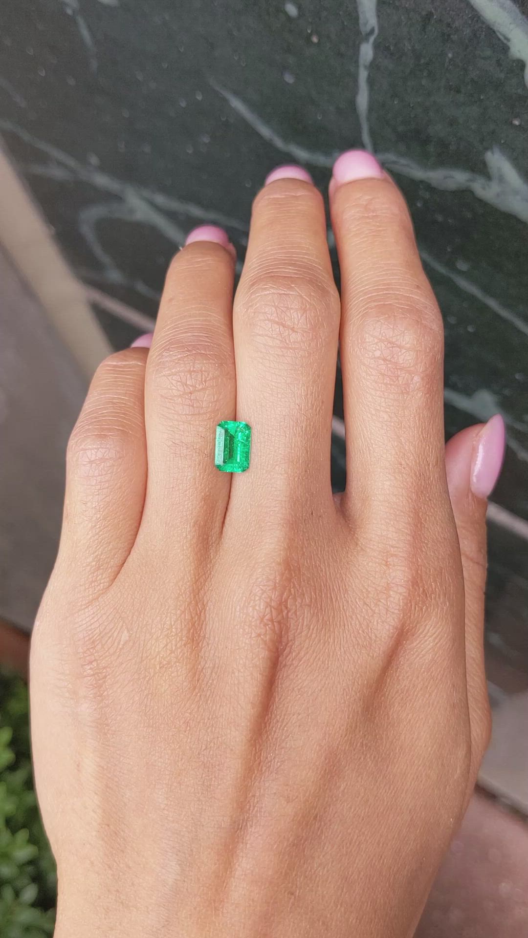 1.11 Ct. Emerald from Colombia Size Video