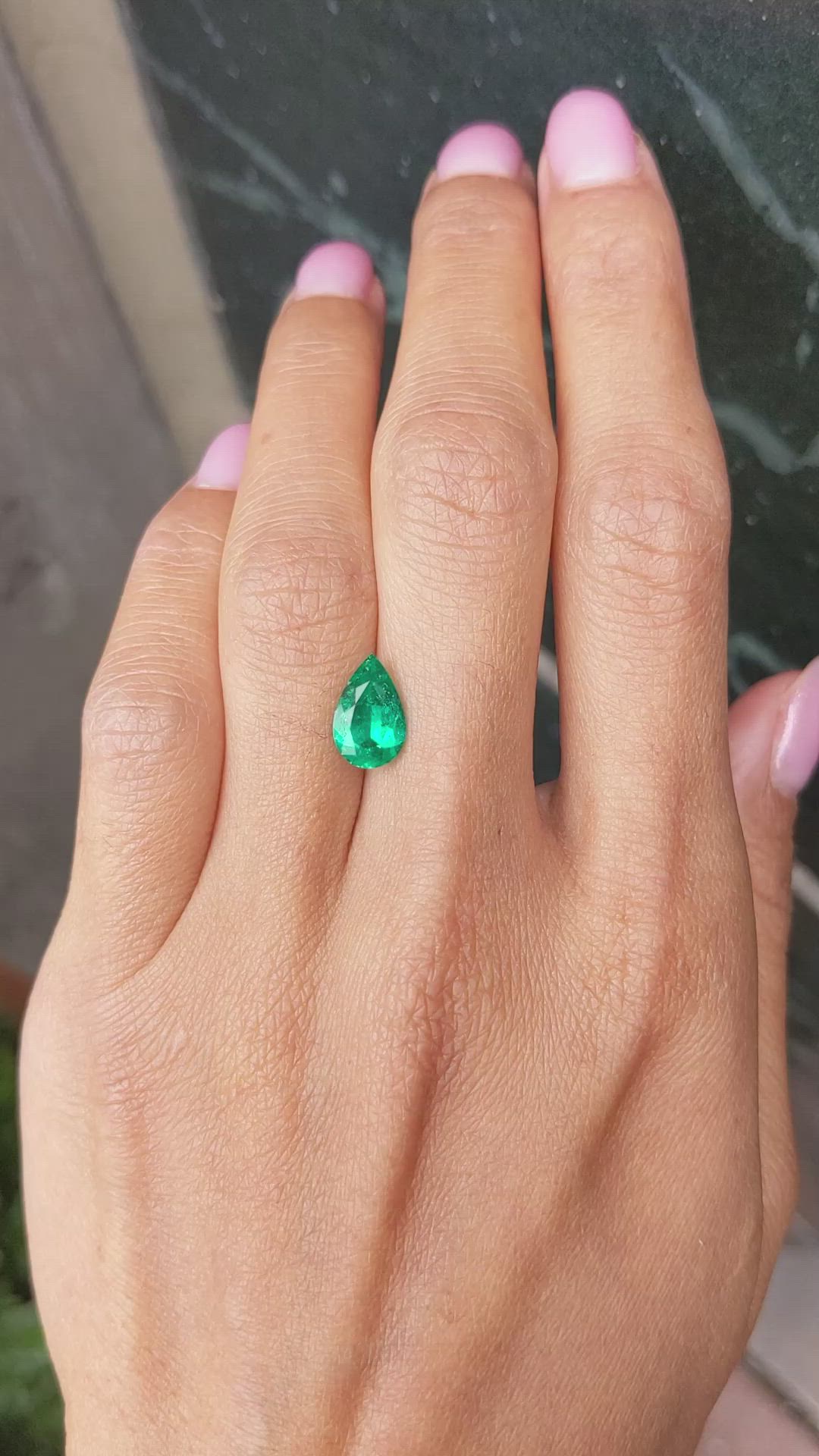 1.60 Ct. Emerald from Colombia Size Video