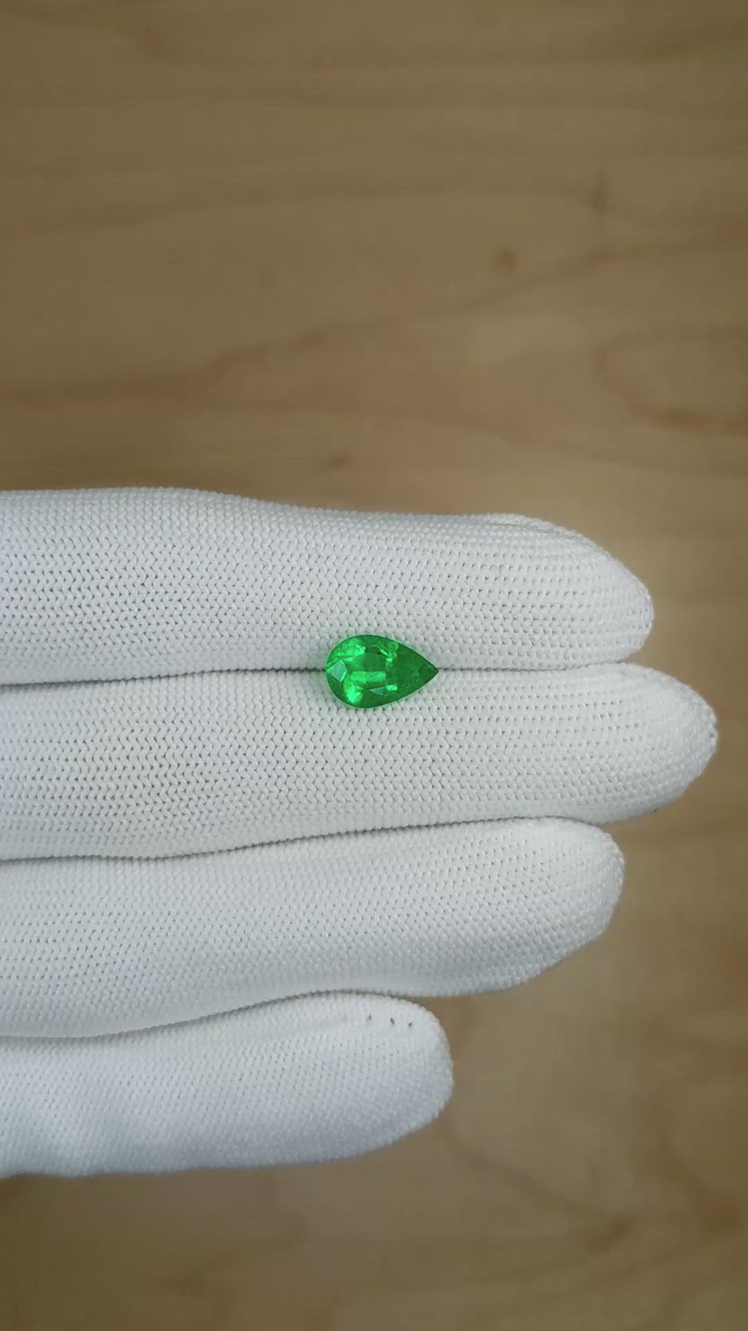 1.60 Ct. Emerald from Colombia Size Video