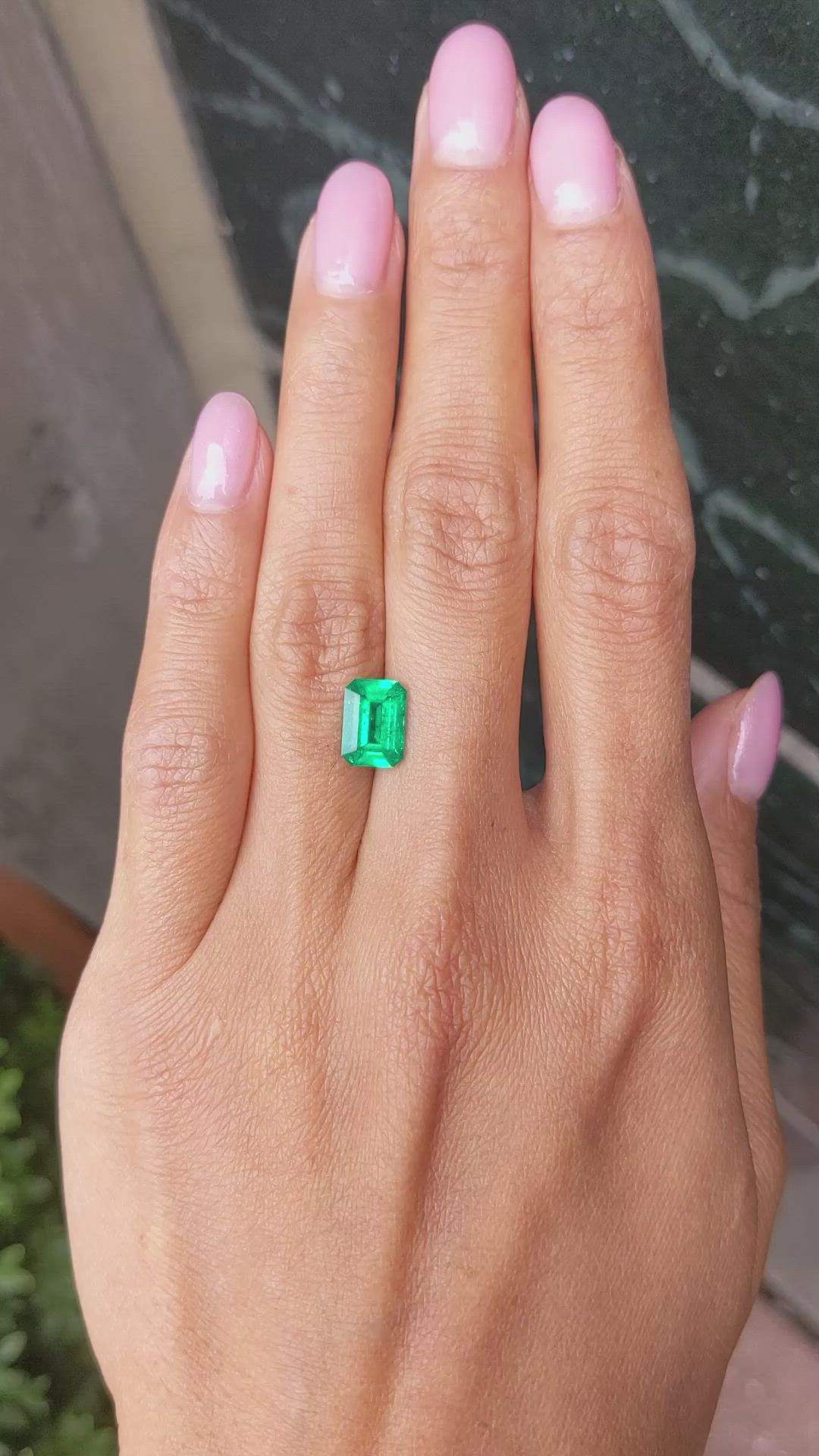 1.84 Ct. Emerald from Colombia Size Video