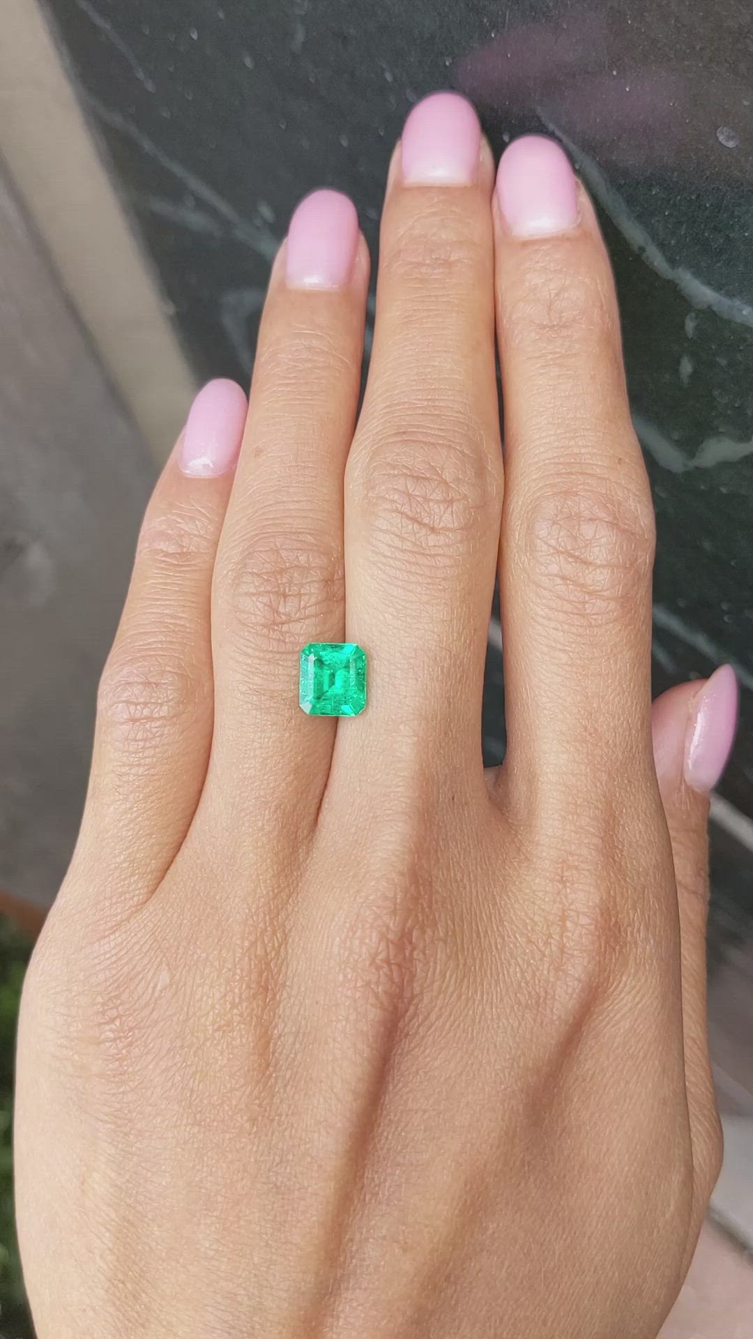 1.77 Ct. Emerald from Colombia Size Video