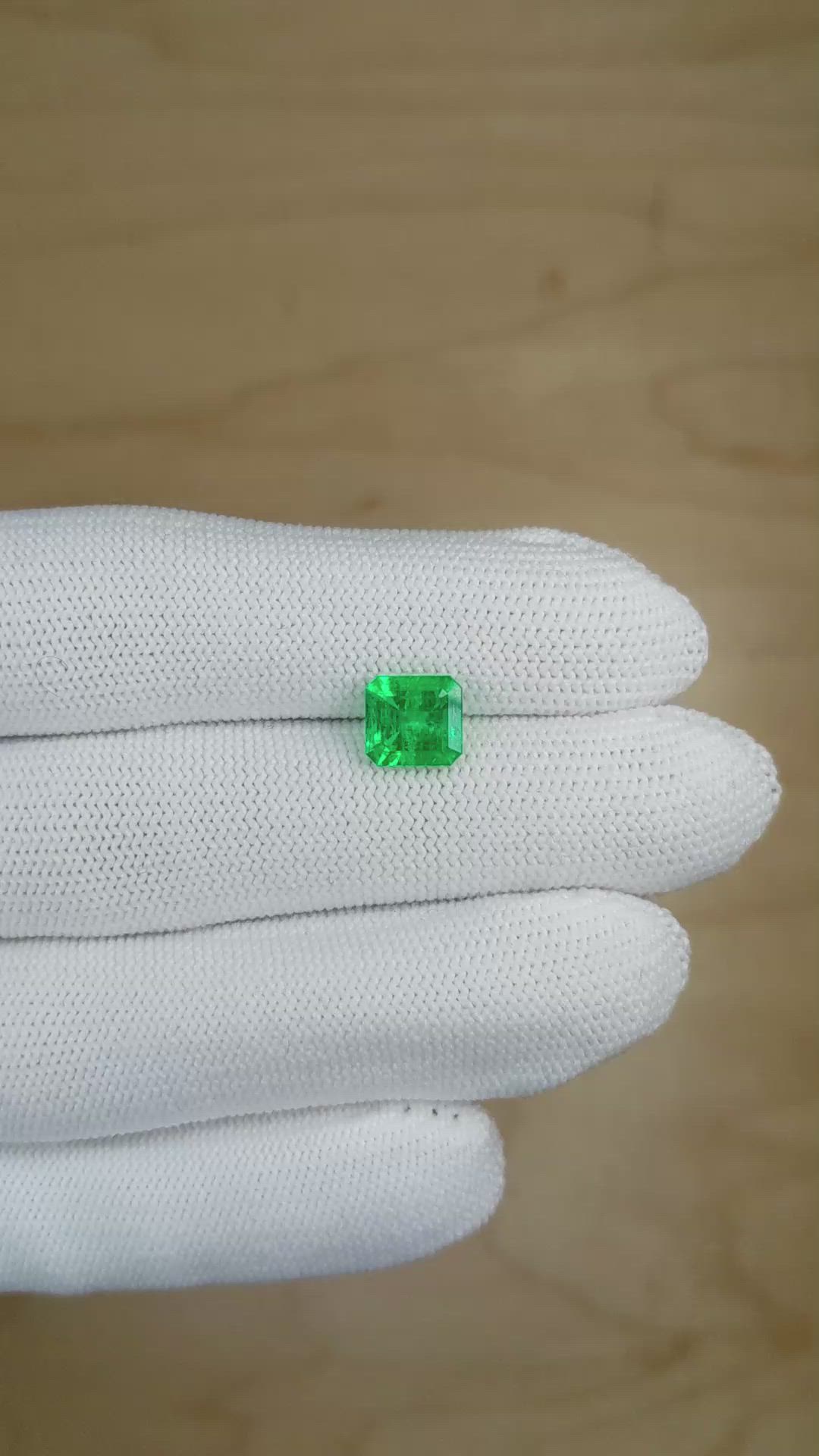 1.77 Ct. Emerald from Colombia Size Video