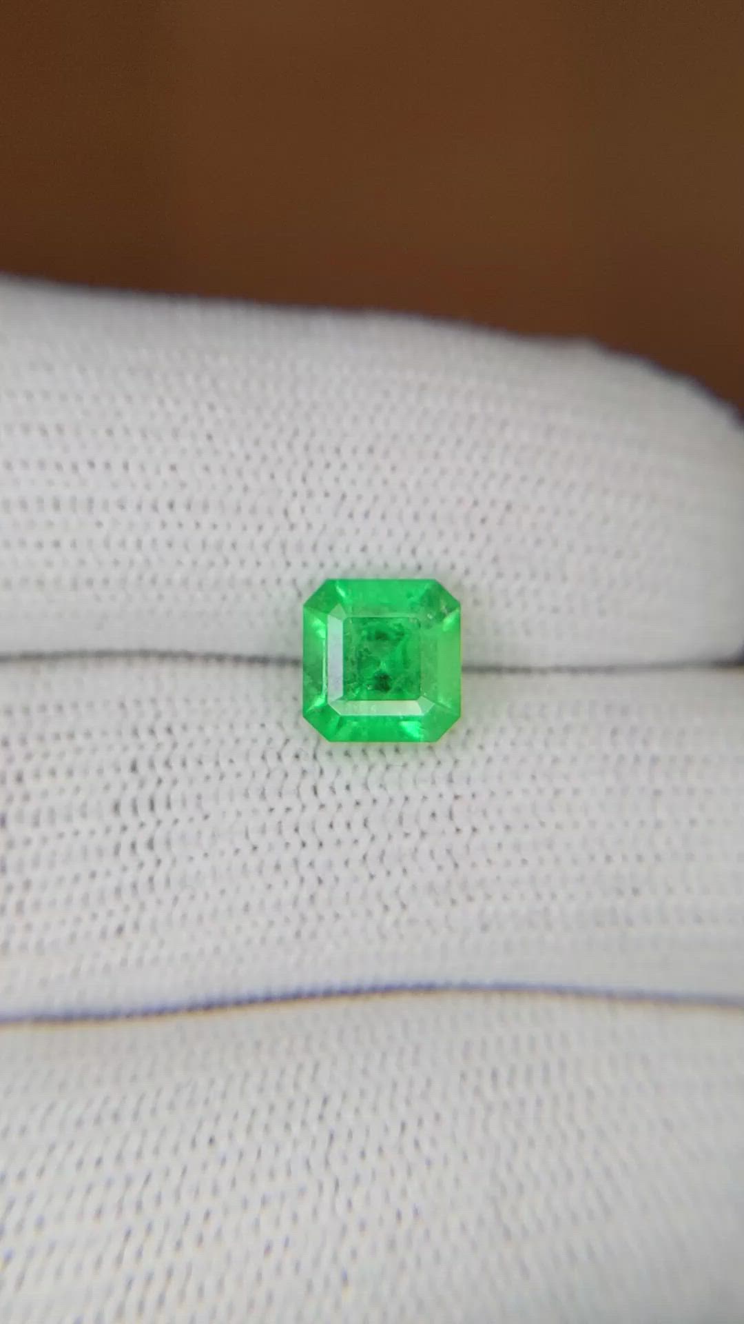 1.19 Ct. Emerald from Colombia Size Video