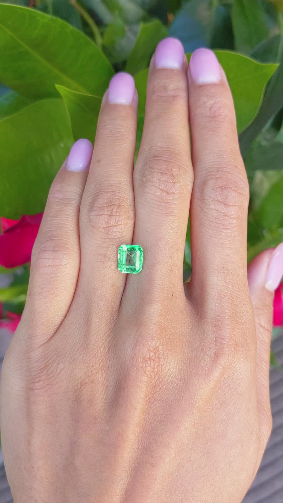 1.85 Ct. Emerald from Zambia Size Video
