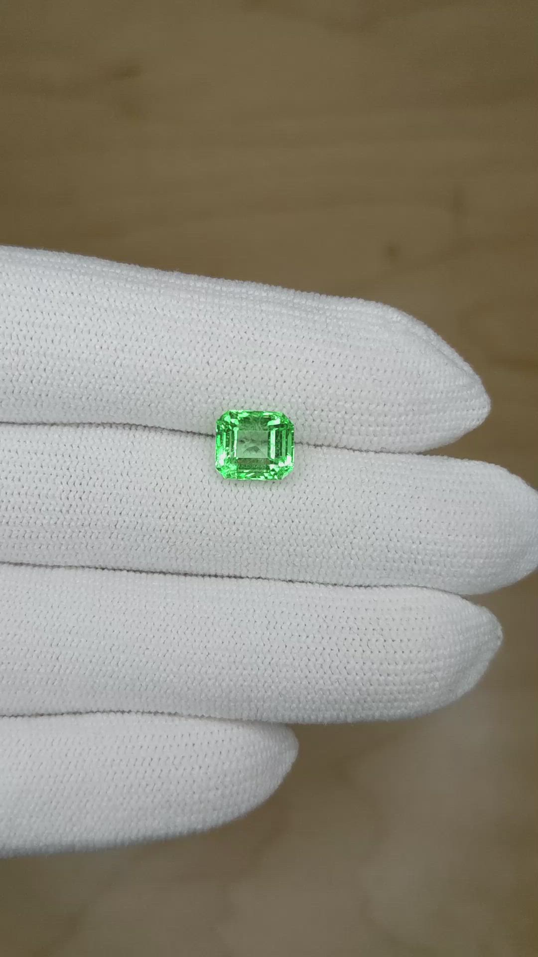 1.85 Ct. Emerald from Zambia Size Video