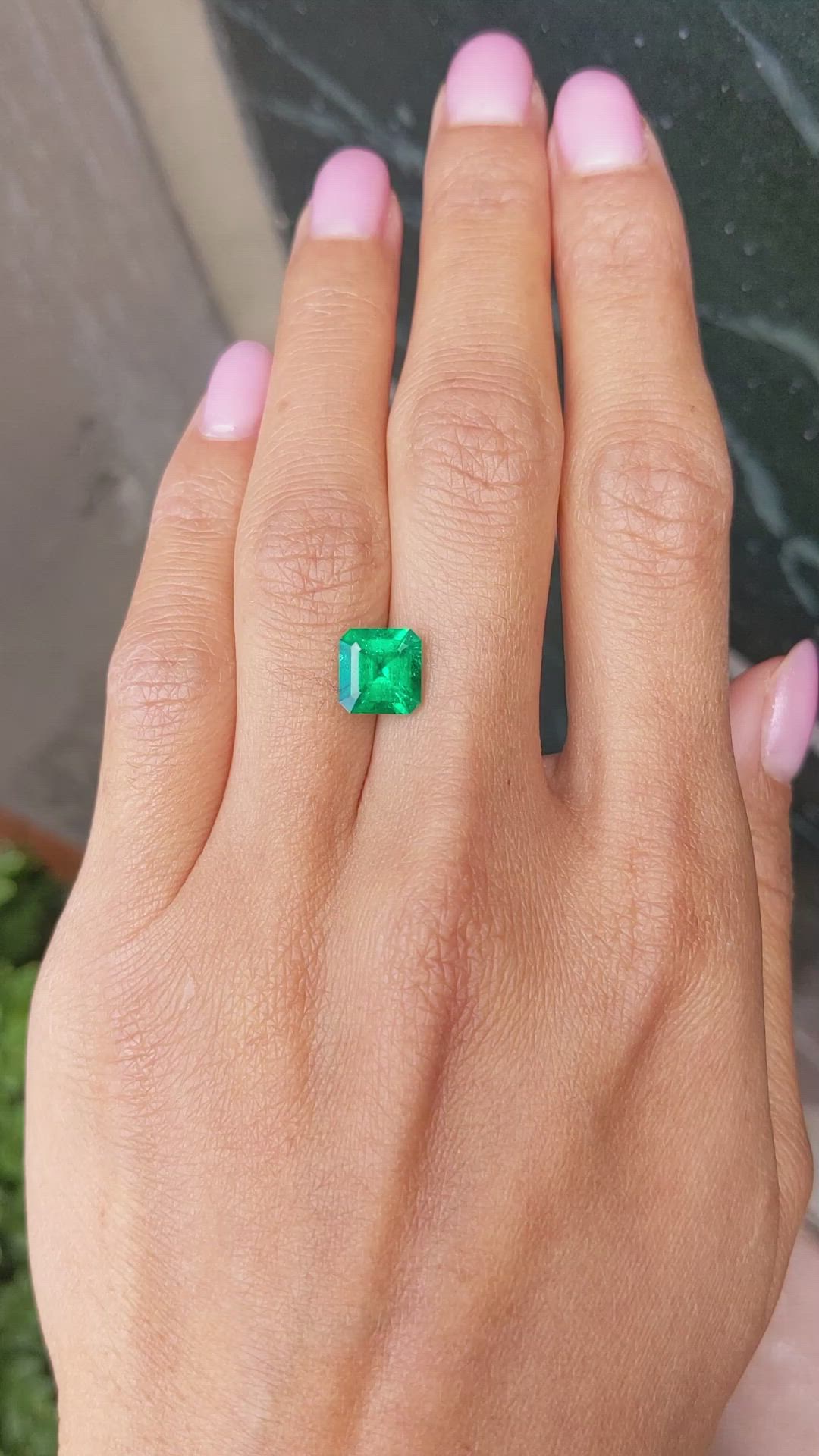 2.14 Ct. Emerald from Colombia Size Video