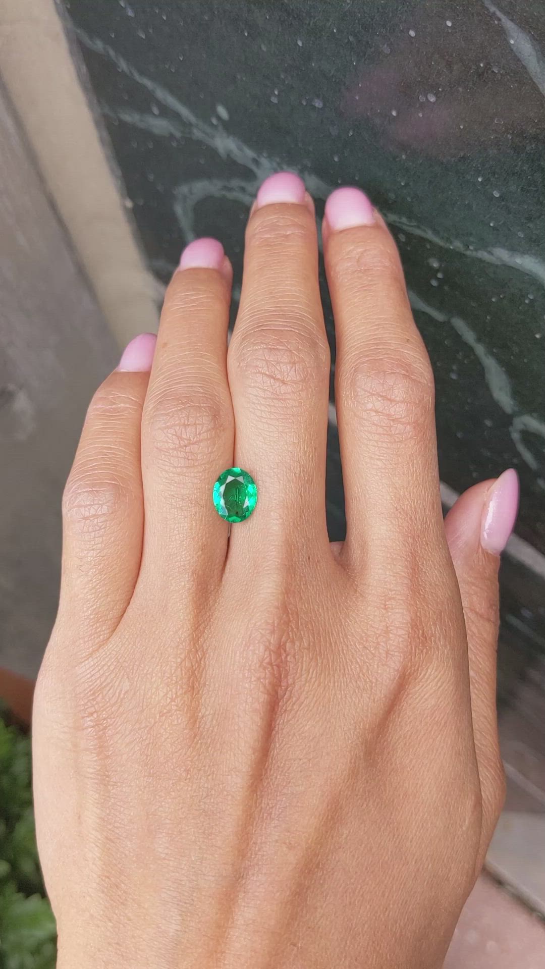 1.33 Ct. Emerald from Zambia Size Video