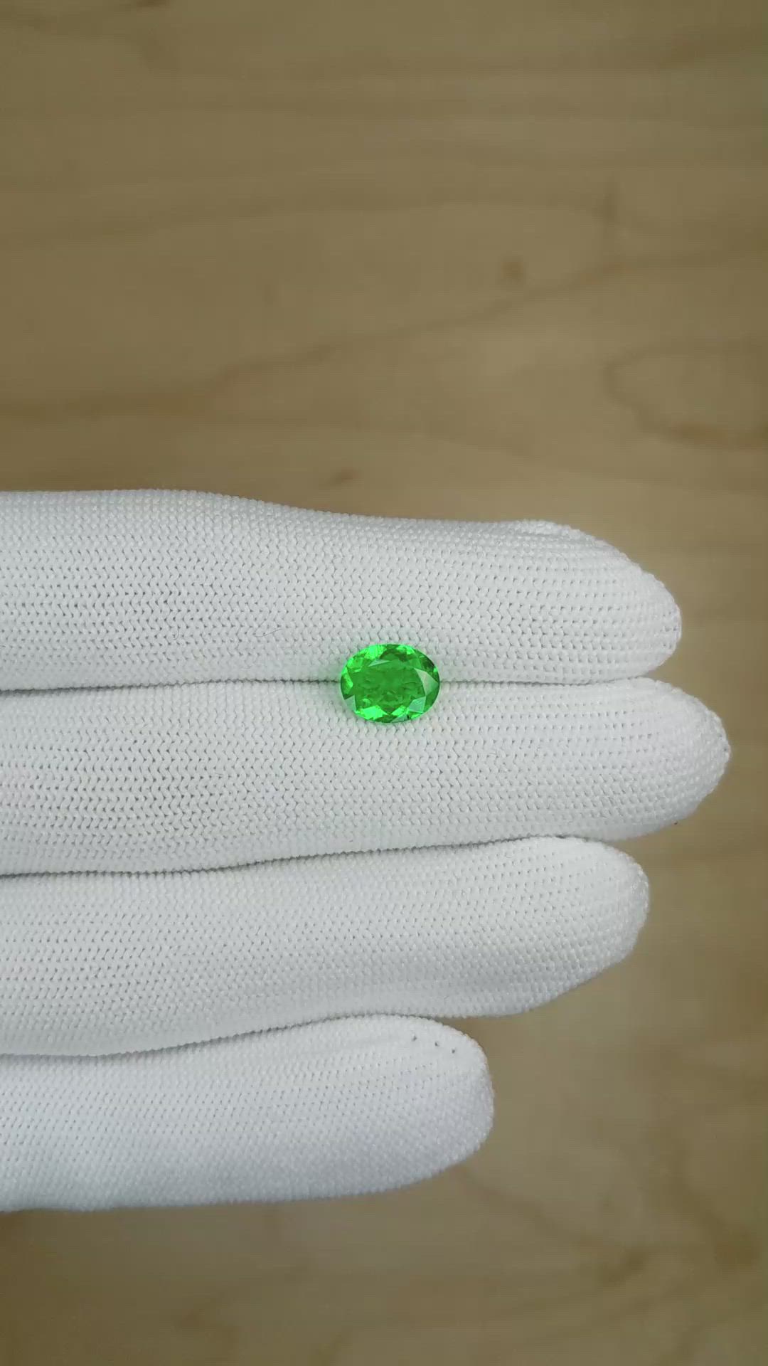 1.33 Ct. Emerald from Zambia Size Video