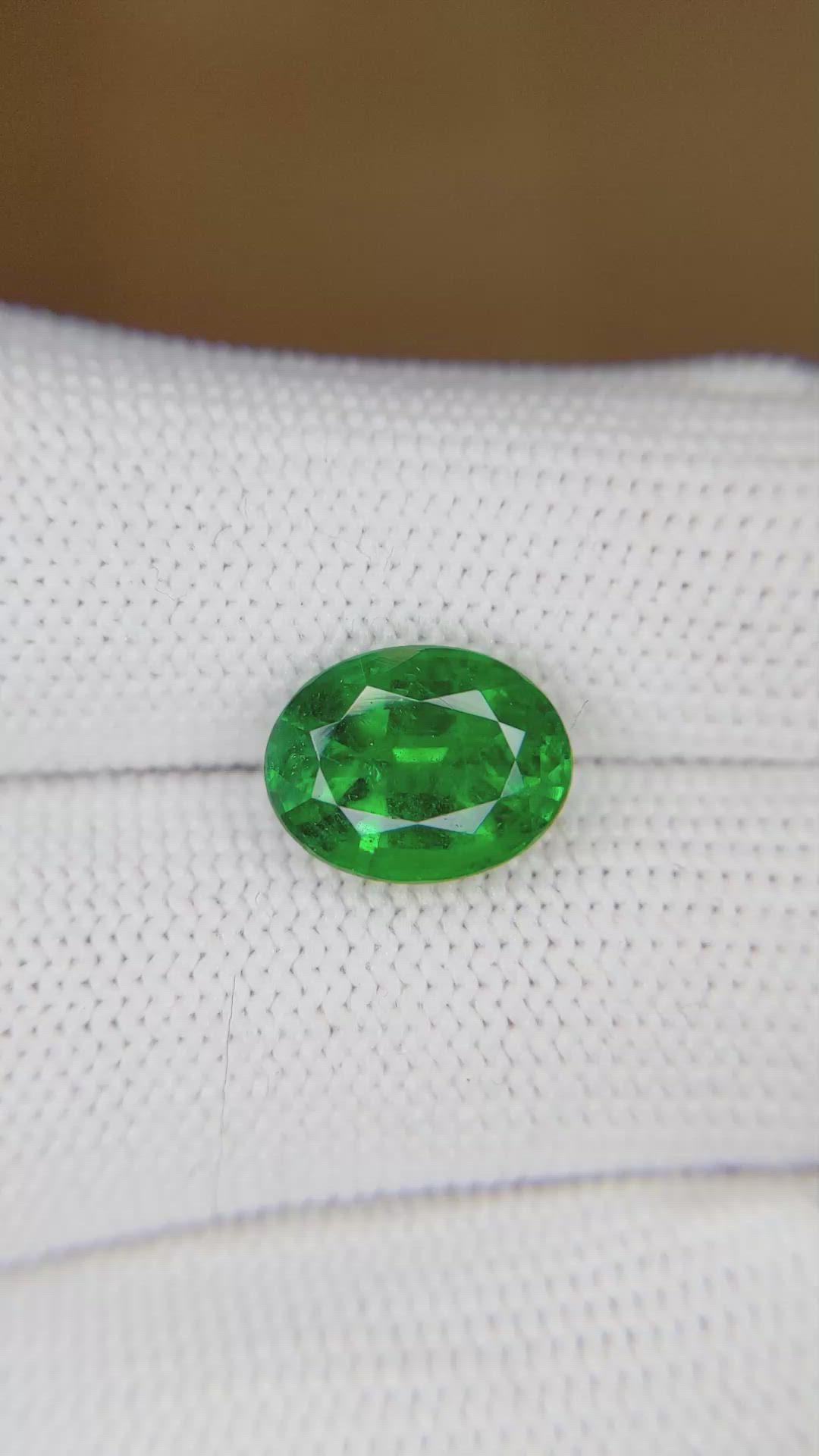 3.43 Ct. Emerald from Zambia Size Video