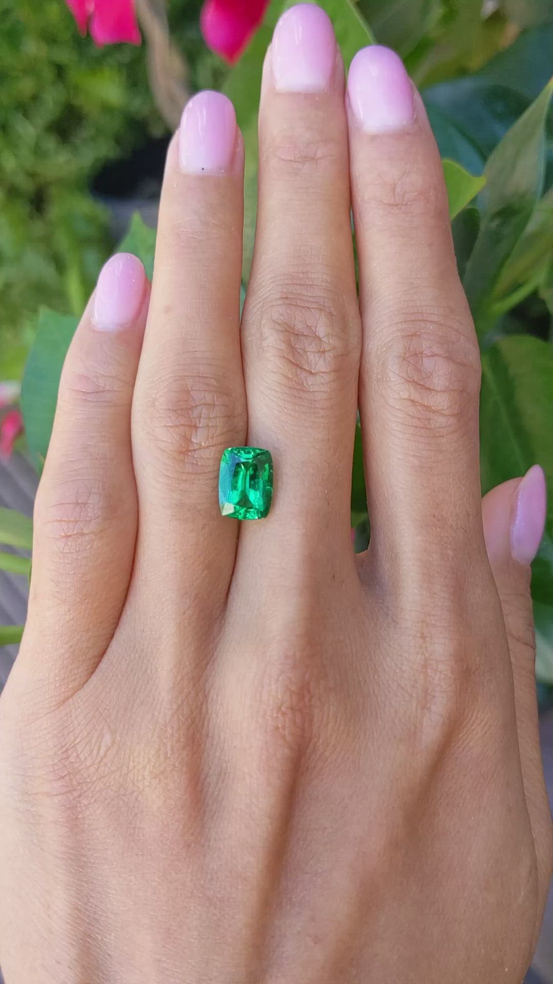 2.67 Ct. Emerald from Zambia Size Video