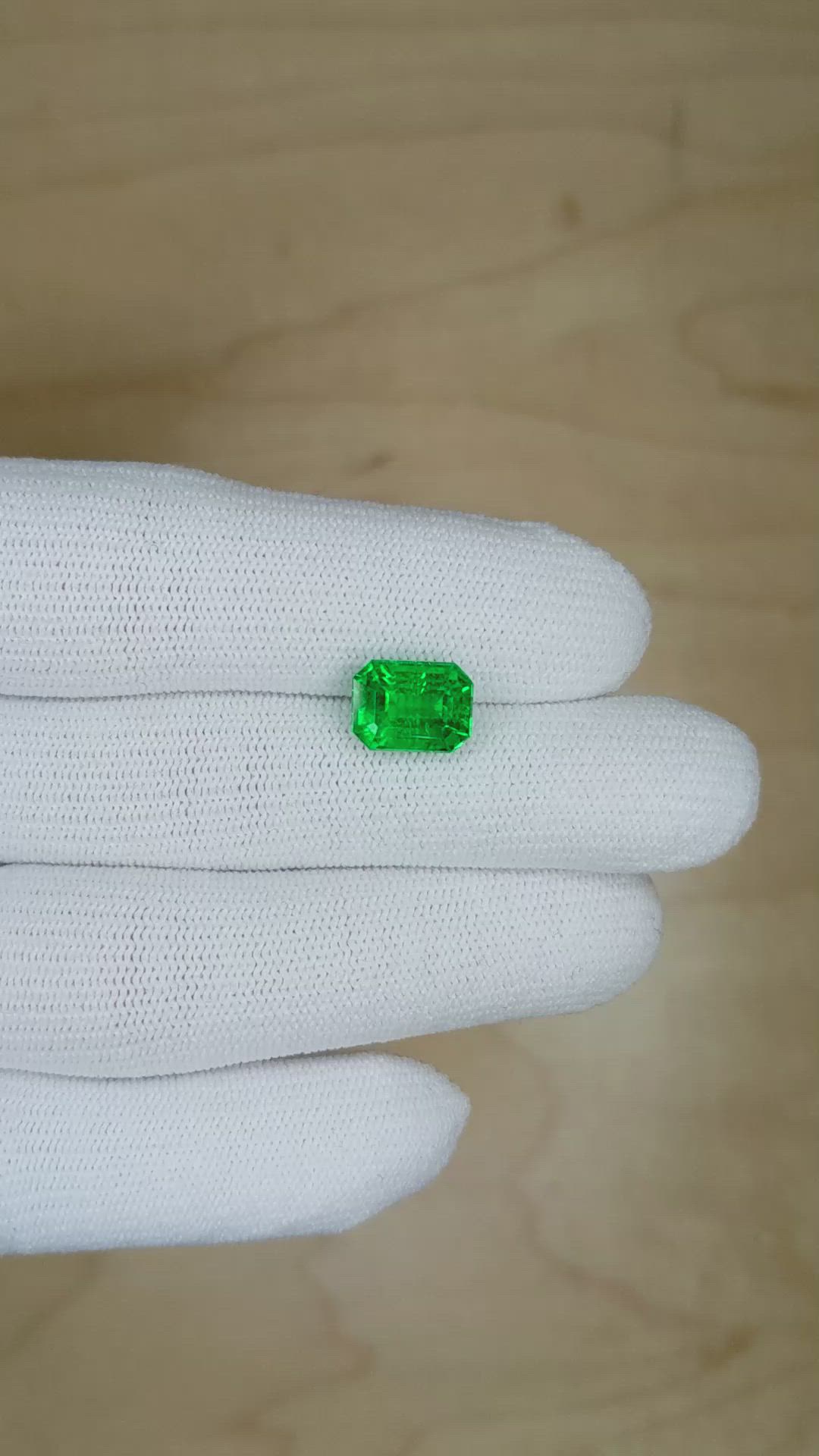 3.47 Ct. Emerald from Zambia Size Video
