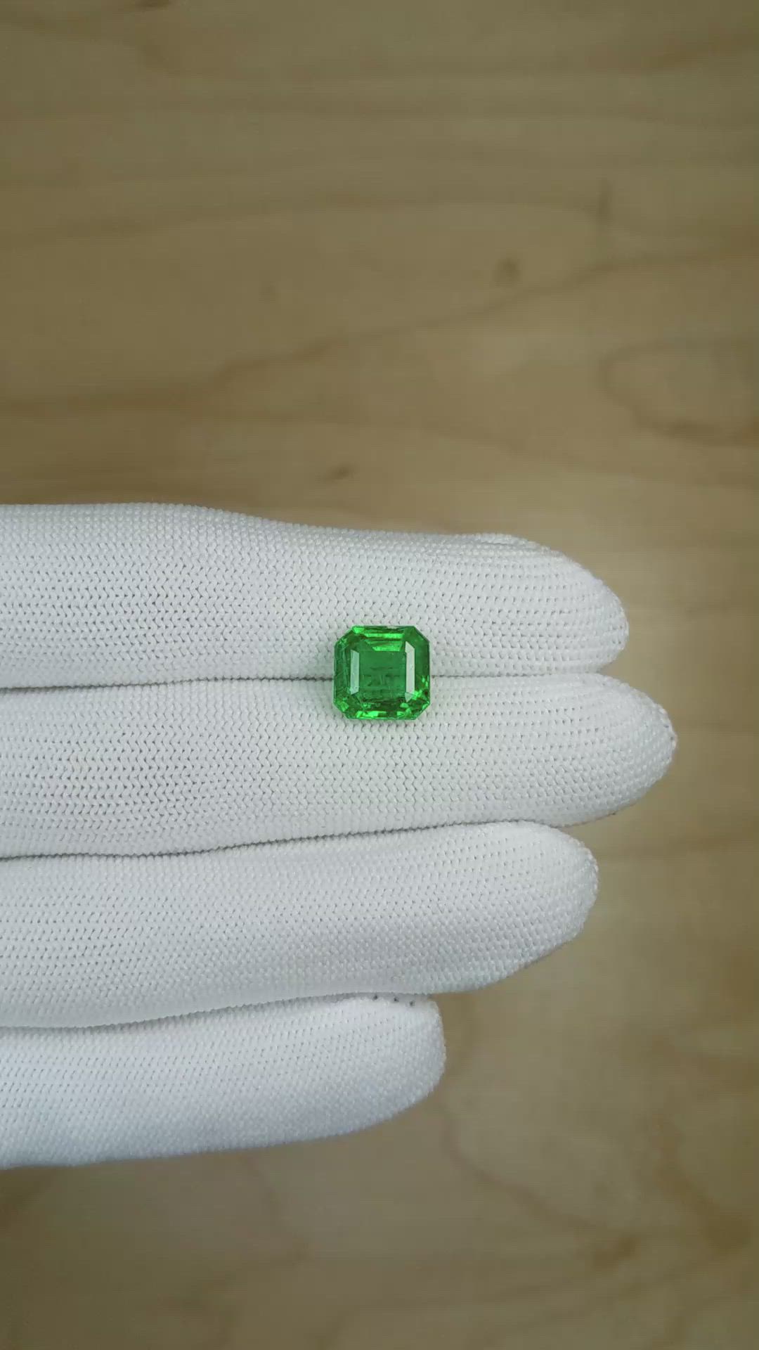 3.84 Ct. Emerald from Zambia Size Video
