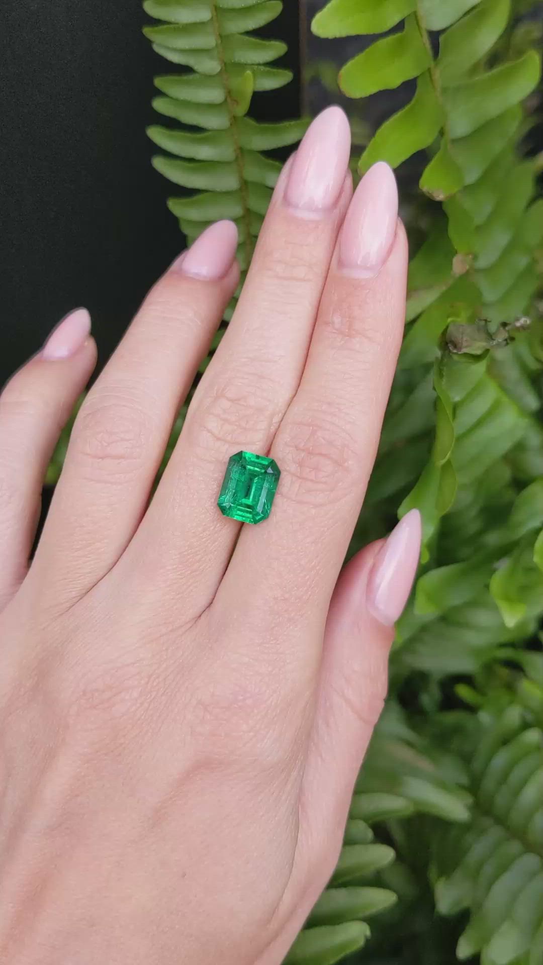 3.42 Ct. Emerald from Colombia Size Video