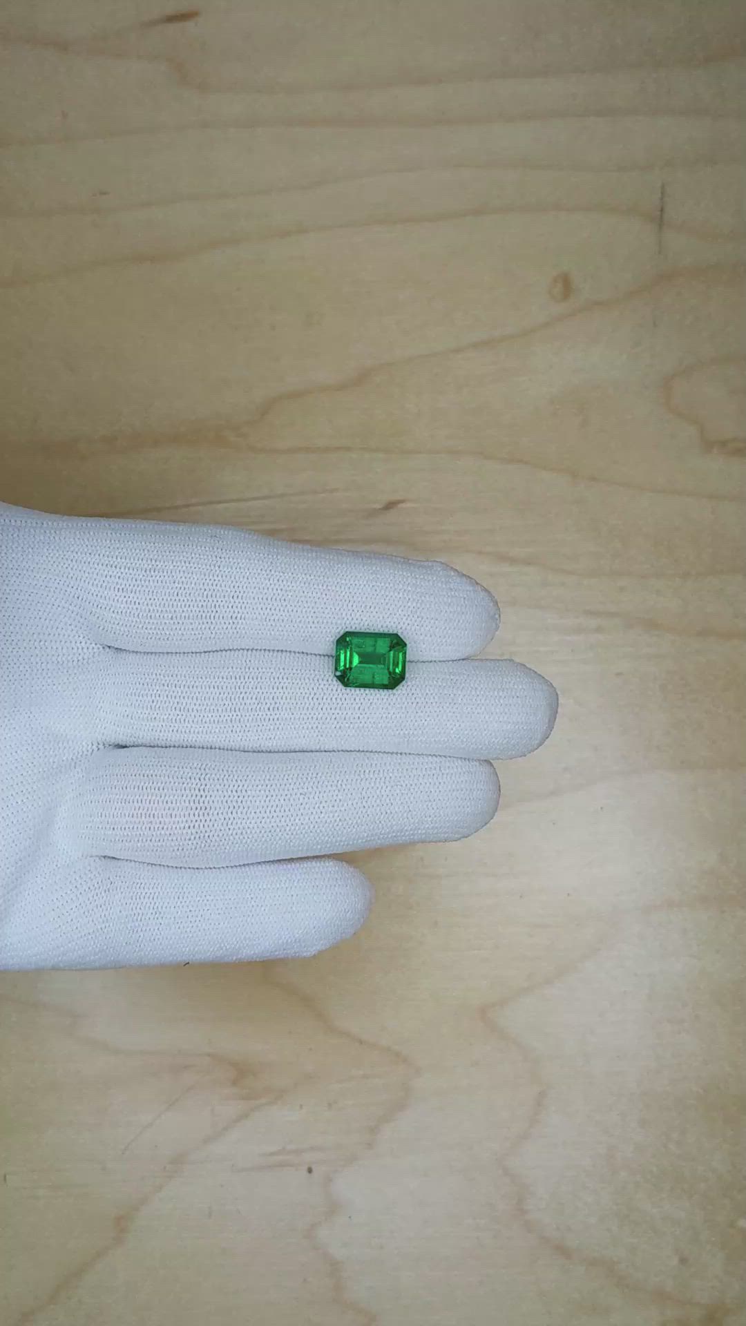 3.42 Ct. Emerald from Colombia Size Video