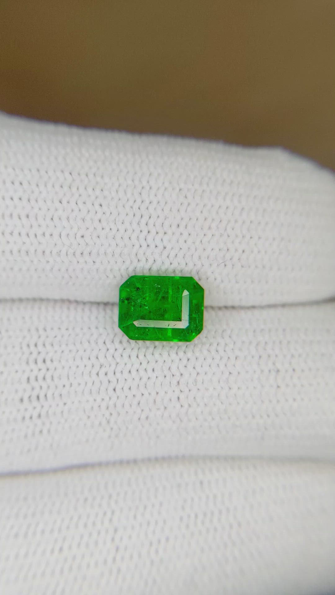 1.42 Ct. Emerald from Zambia Size Video