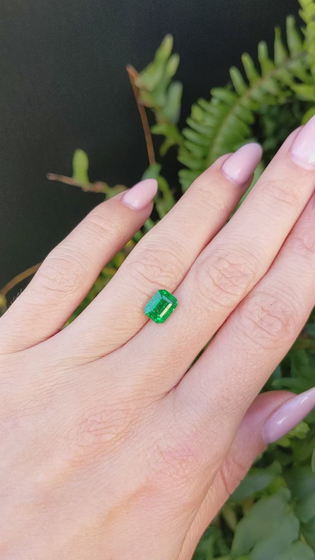 1.42 Ct. Emerald from Zambia Size Video