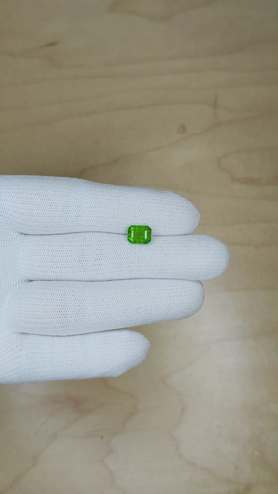 1.42 Ct. Emerald from Zambia Size Video