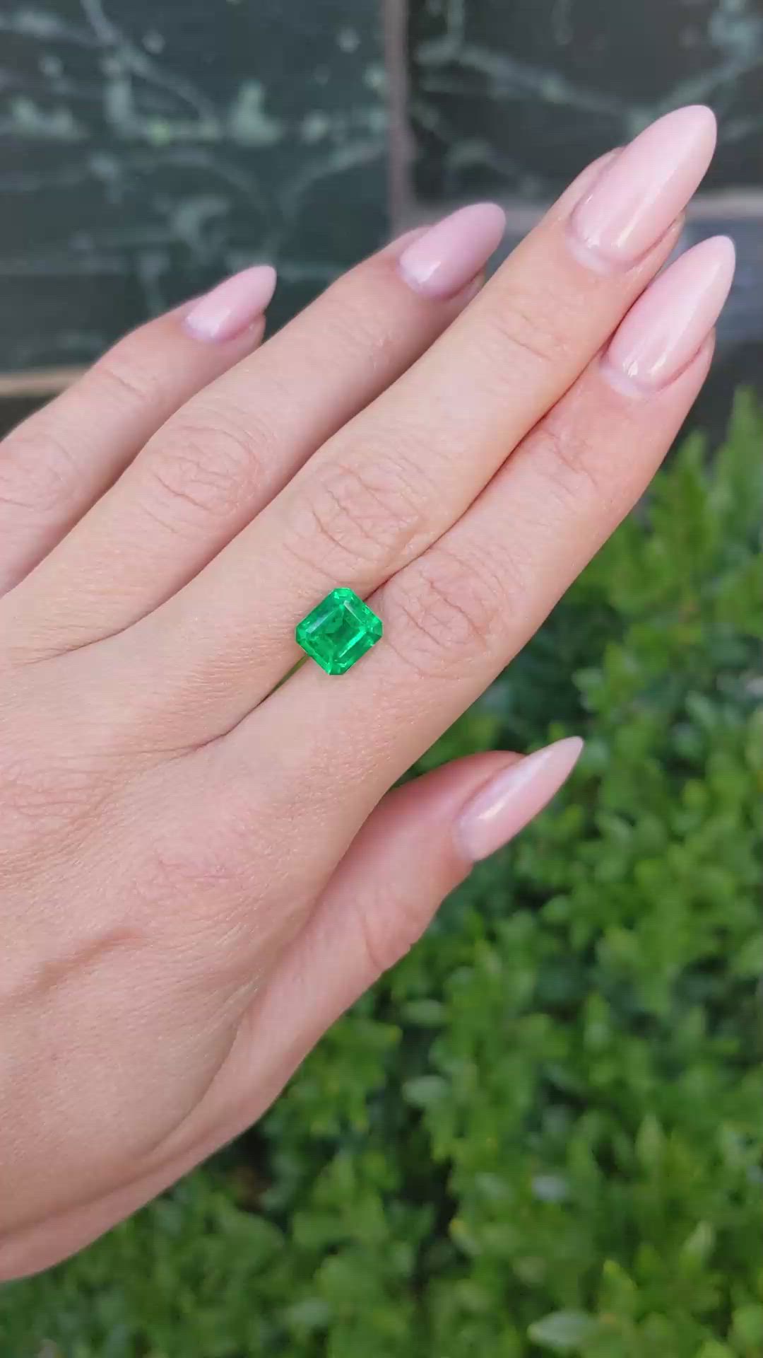 2.26 Ct. Emerald from Colombia Size Video