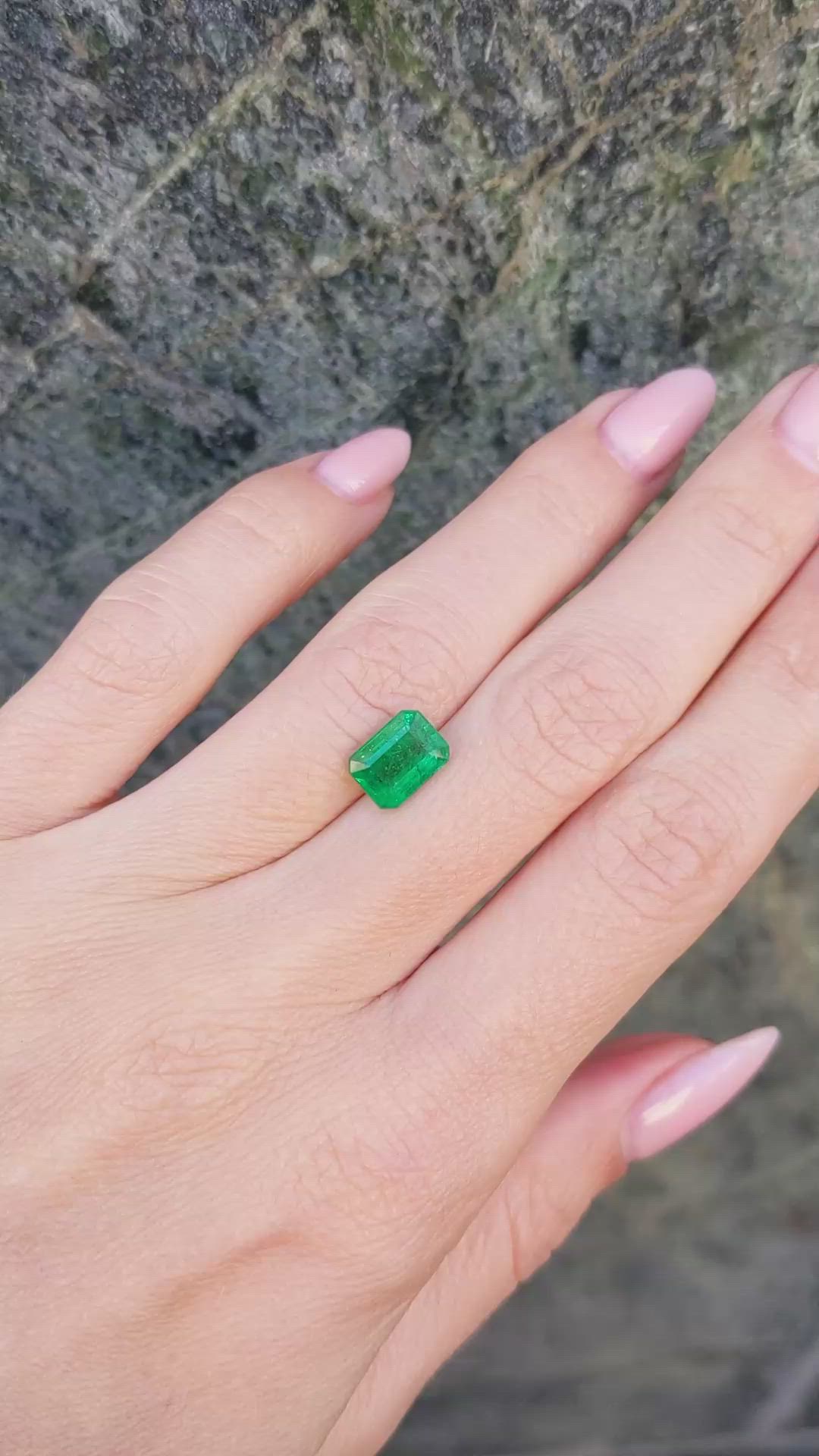 1.91 Ct. Emerald from Zambia Size Video