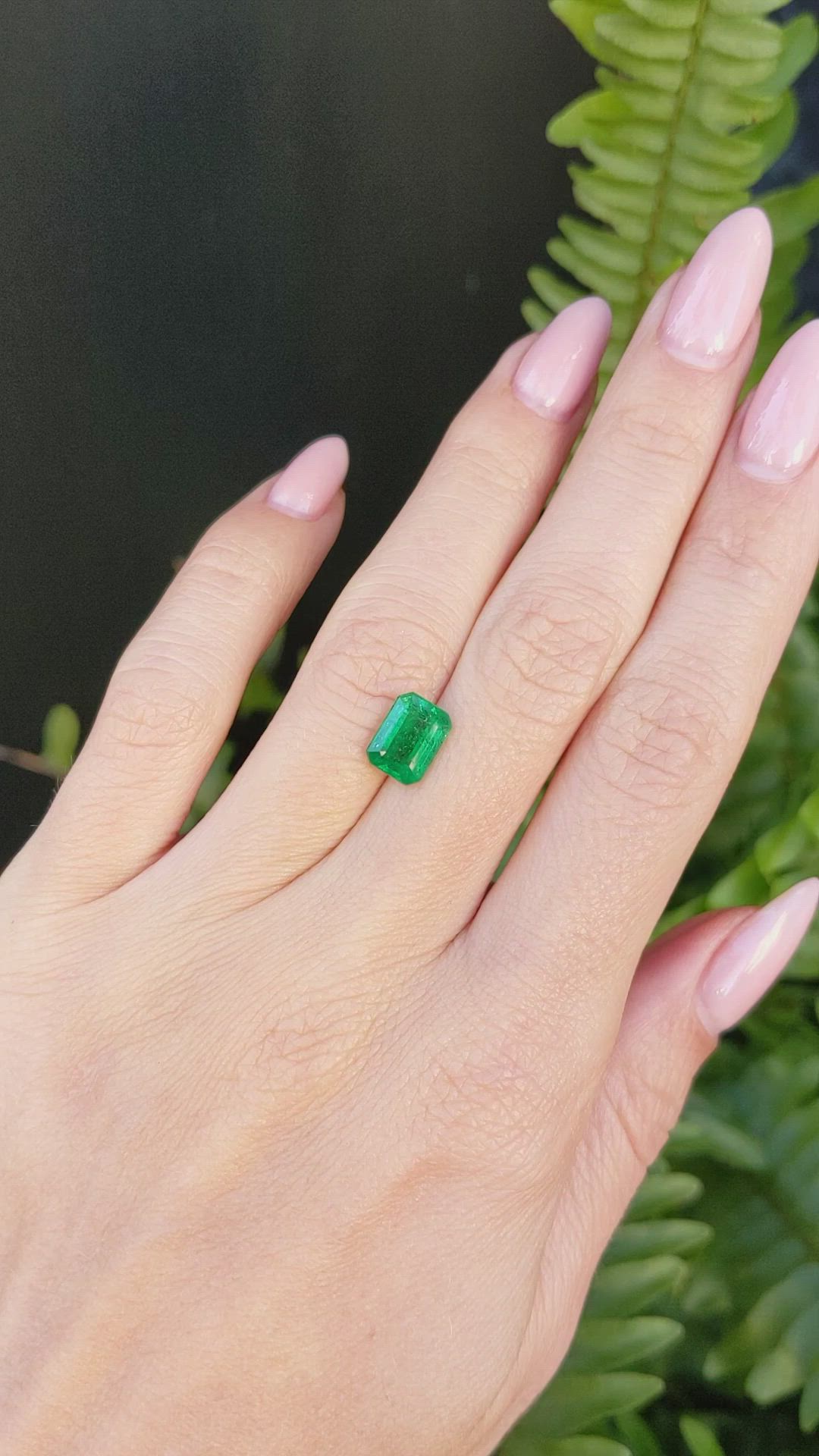 1.91 Ct. Emerald from Zambia Size Video