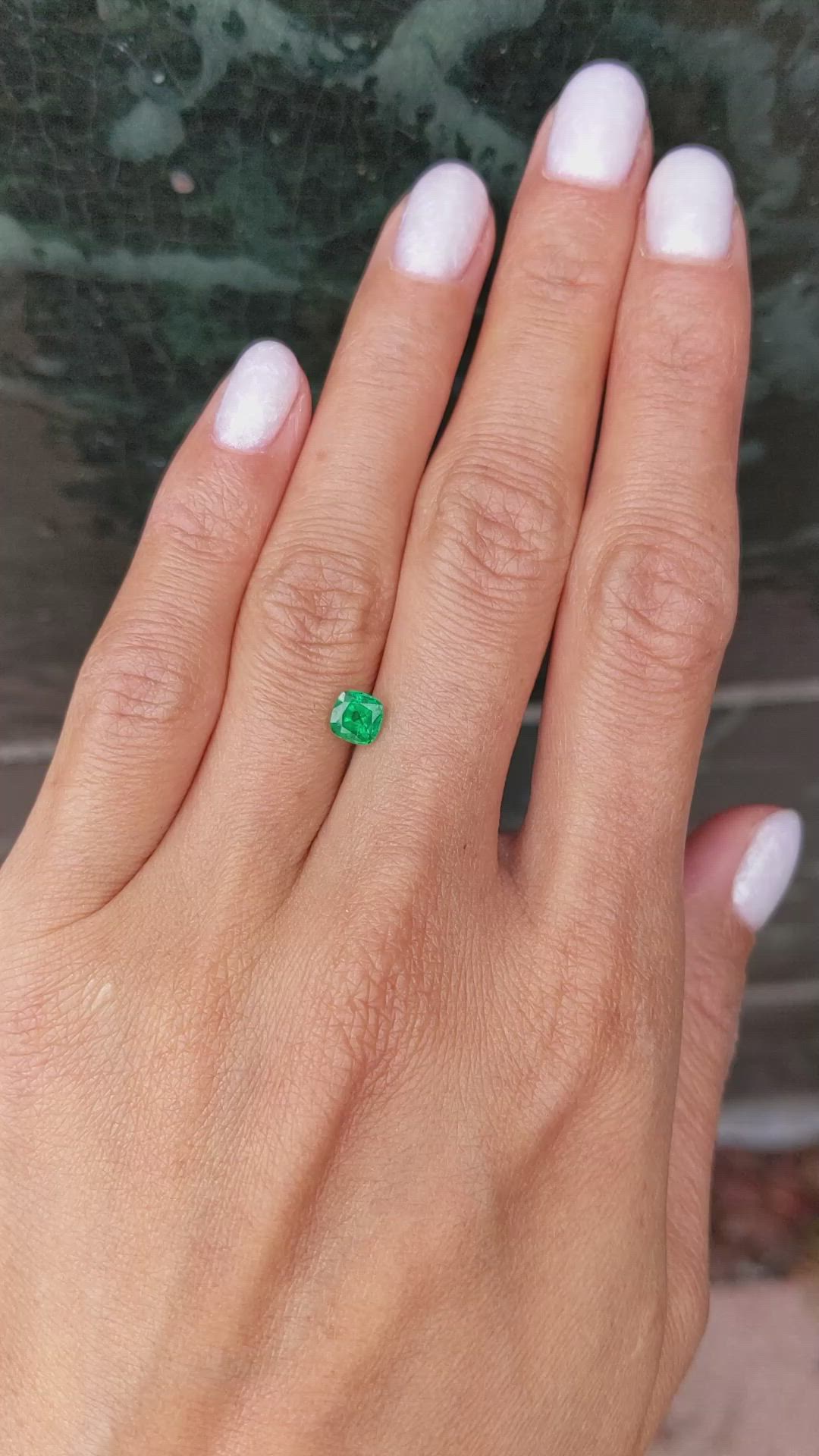 0.60 Ct. Emerald from Zambia Size Video