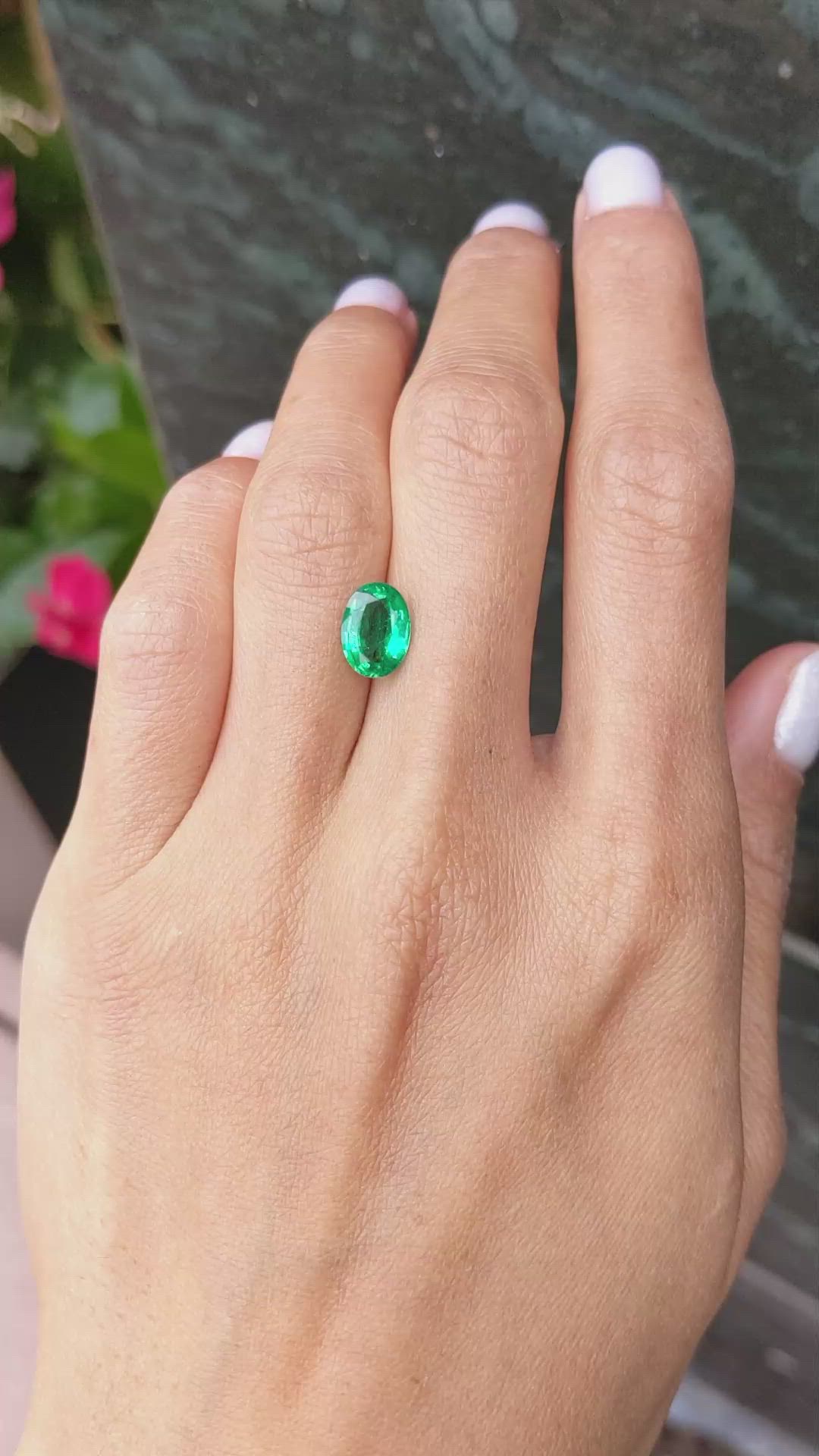 1.64 Ct. Emerald from Zambia Size Video