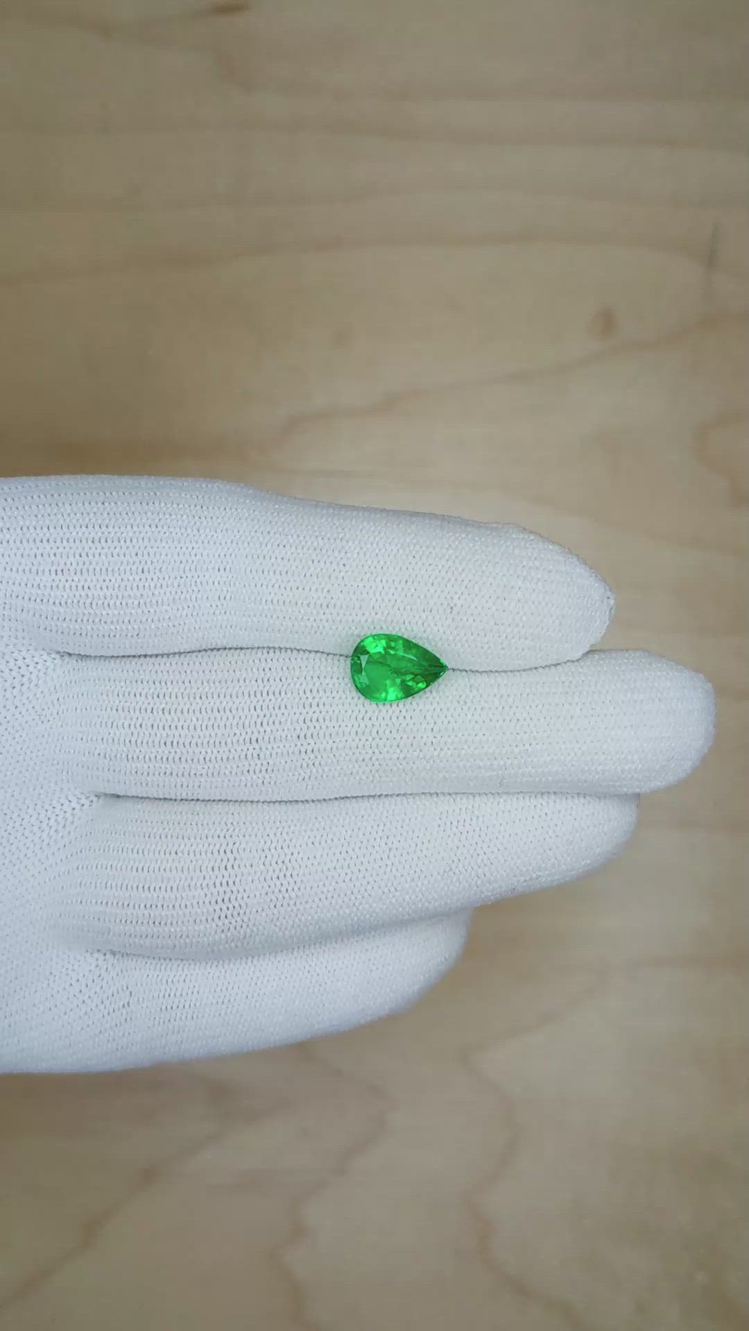 1.75 Ct. Emerald from Zambia Size Video