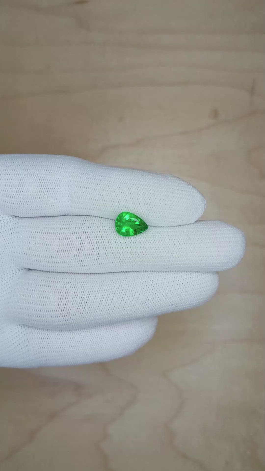 1.82 Ct. Emerald from Zambia Size Video