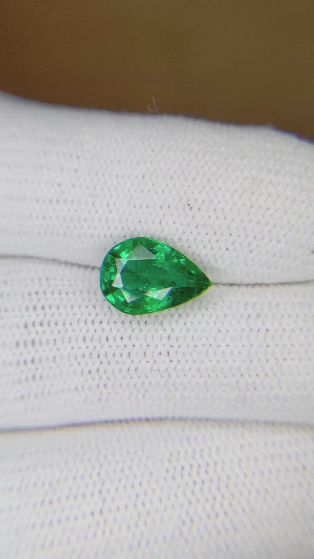 1.96 Ct. Emerald from Zambia Size Video