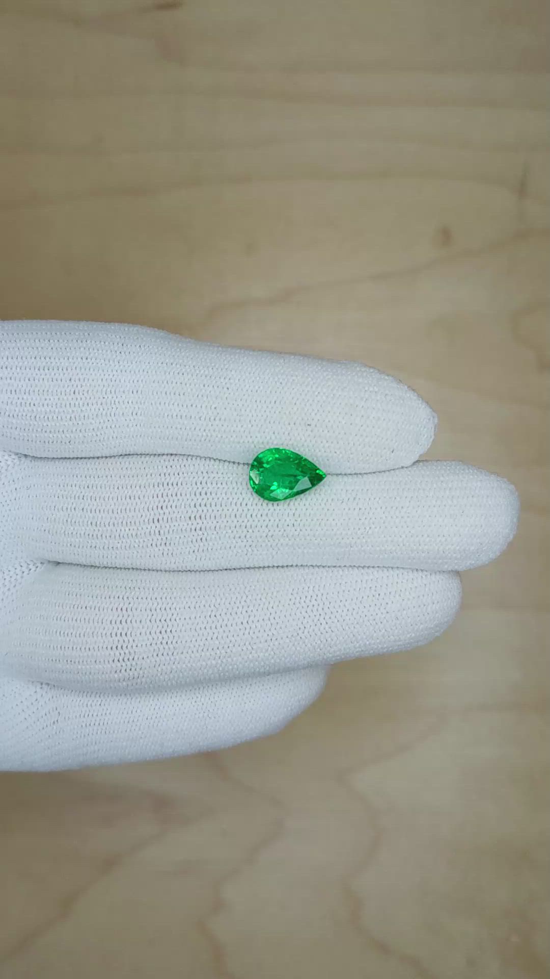 1.96 Ct. Emerald from Zambia Size Video