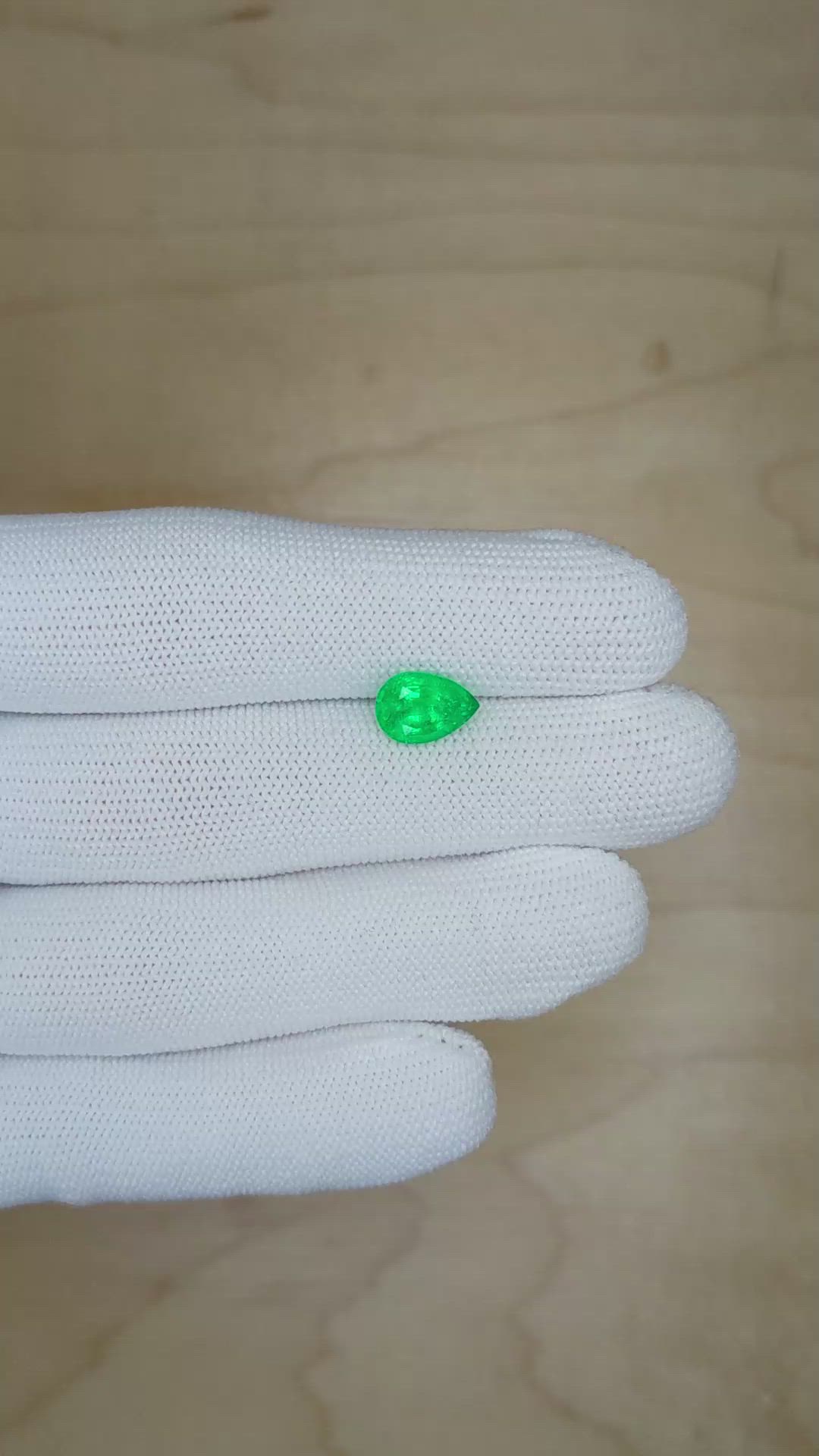 1.73 Ct. Emerald from Zambia Size Video